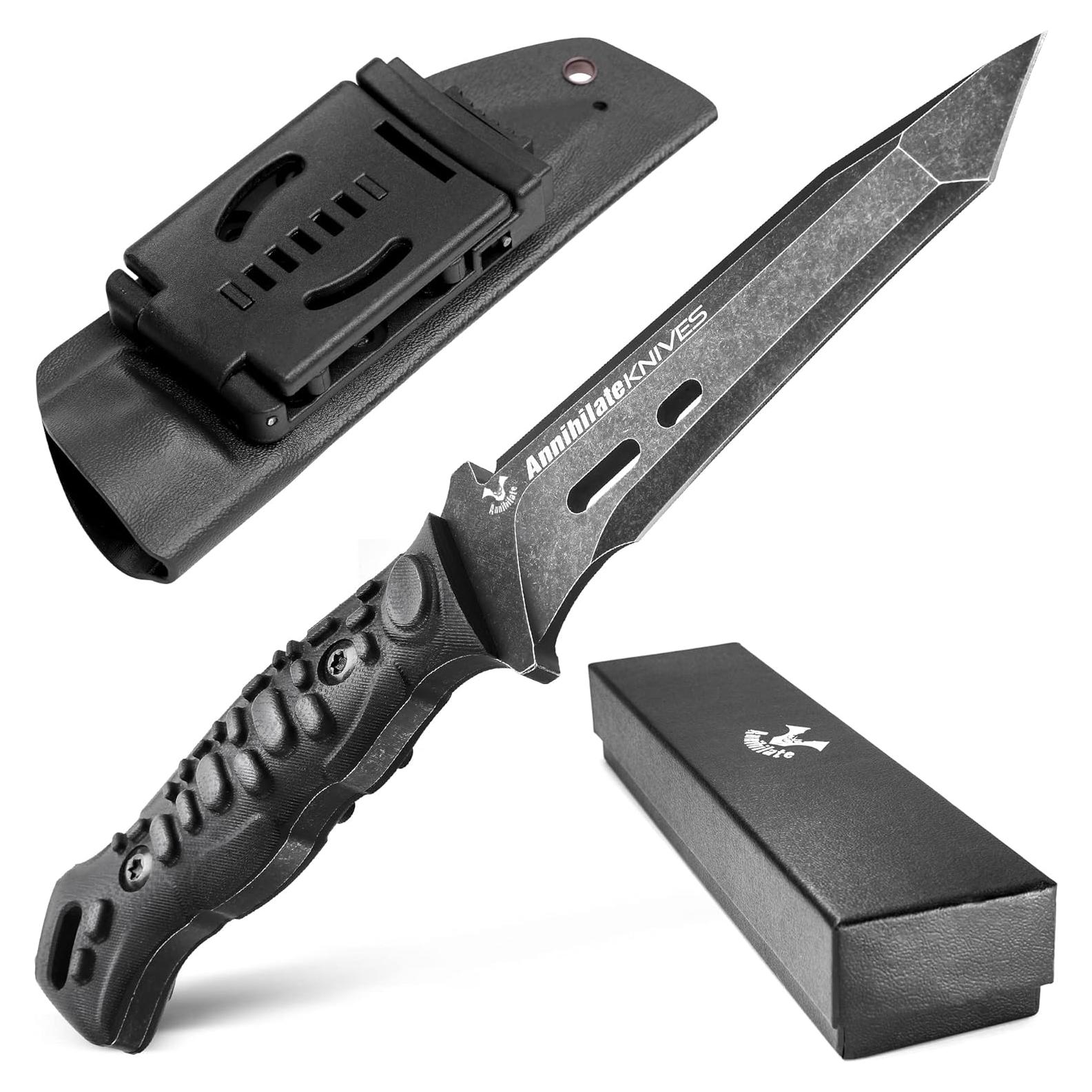 Cuchillo Táctico ZUNE LOTOO D2 24cm con Funda Kydex