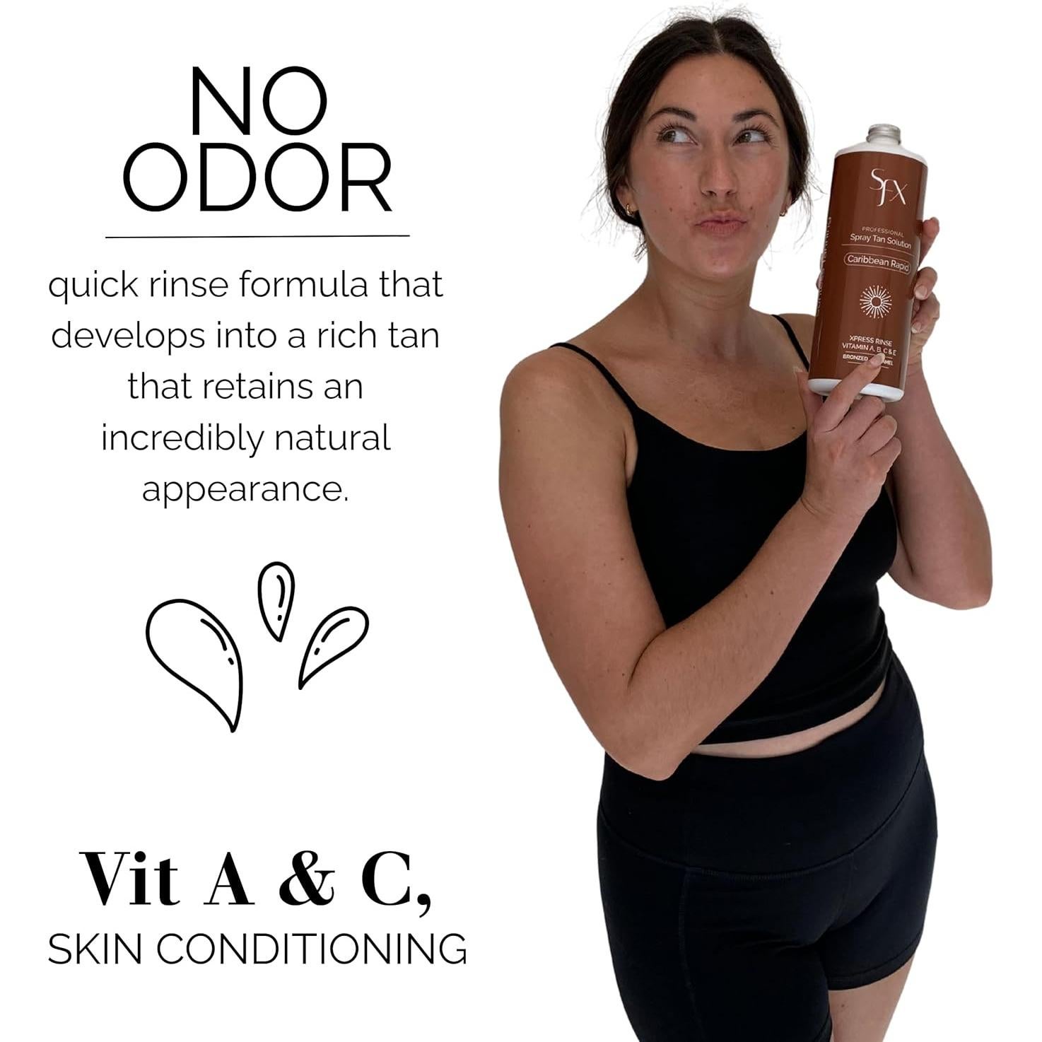 Bronceador en Spray SunFX Caribeño 1L Natural Verano Oscuro