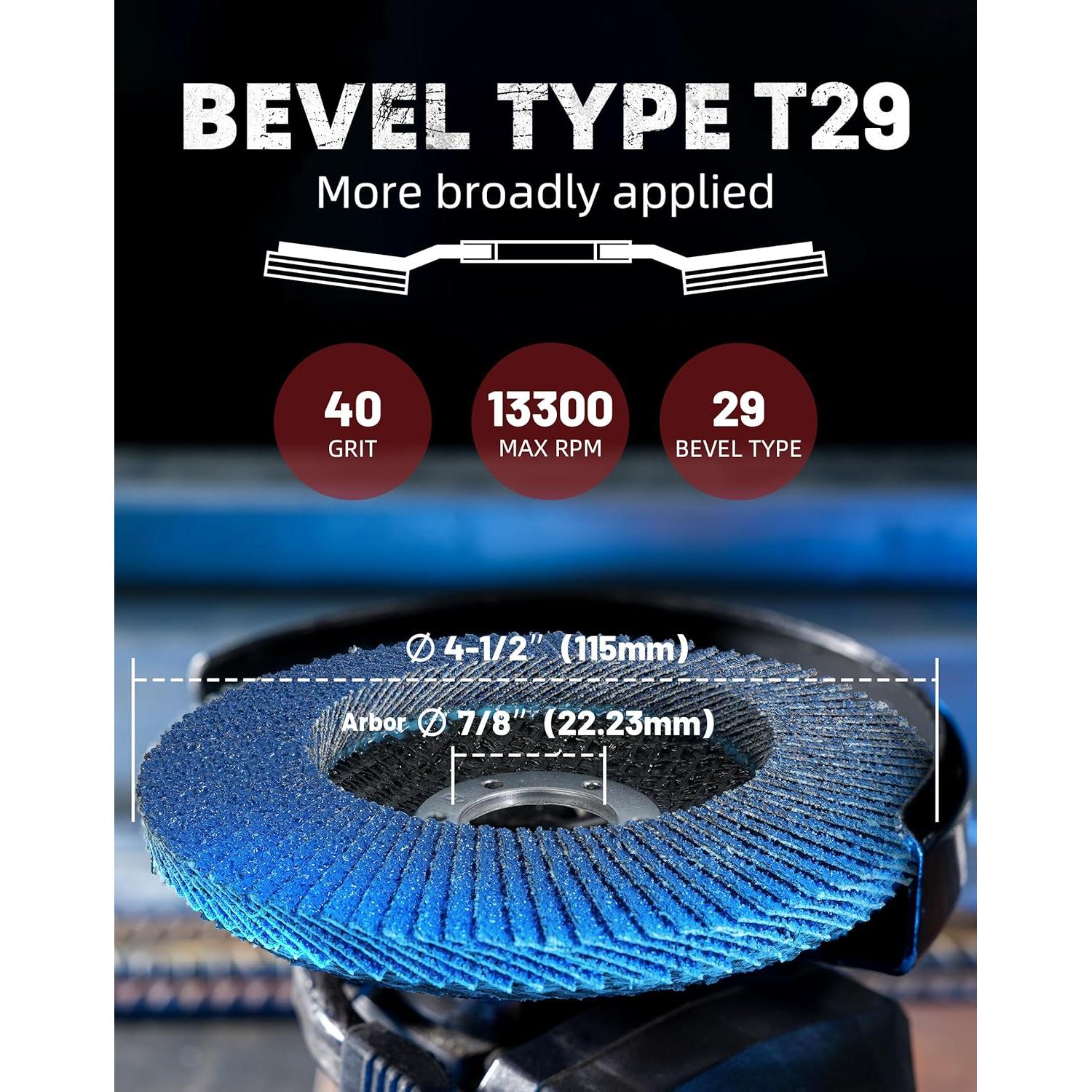 Discos de Aleta EZARC 40 Granos 11.43 cm Alta Densidad Paquete 12