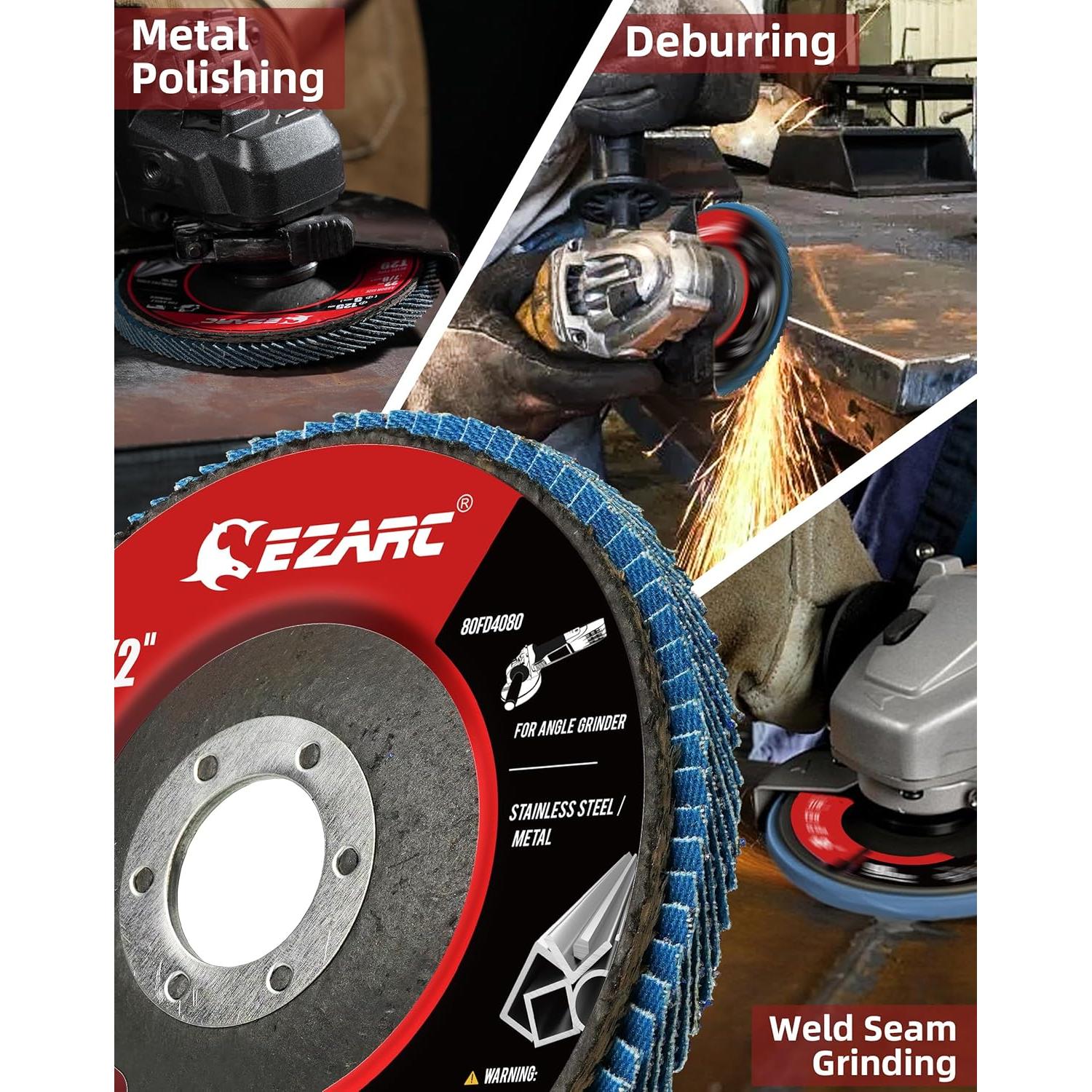 Discos de Aleta EZARC 40 Granos 11.43 cm Alta Densidad Paquete 12