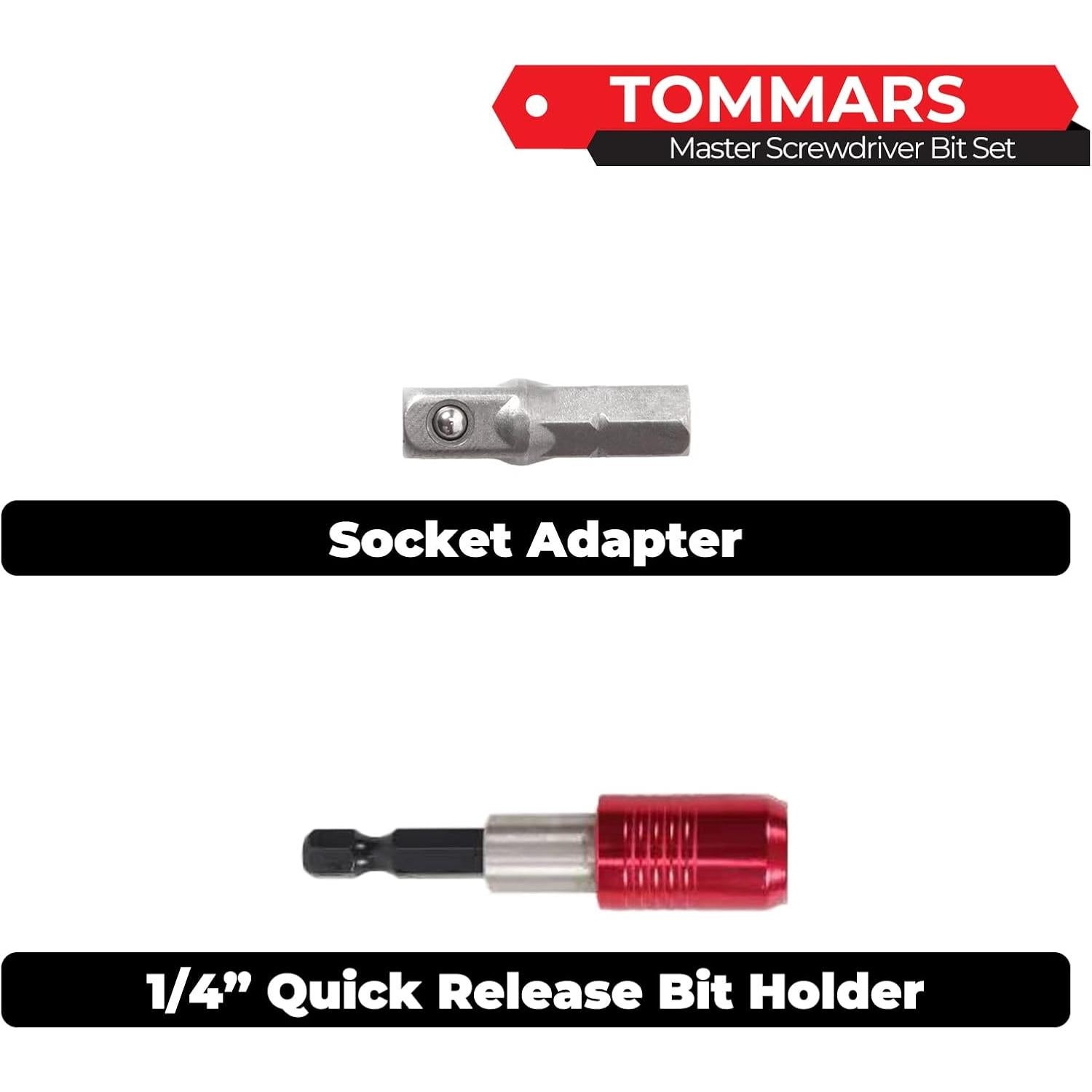 Juego de 102 Piezas de Puntas de Destornillador TOMMARS S2