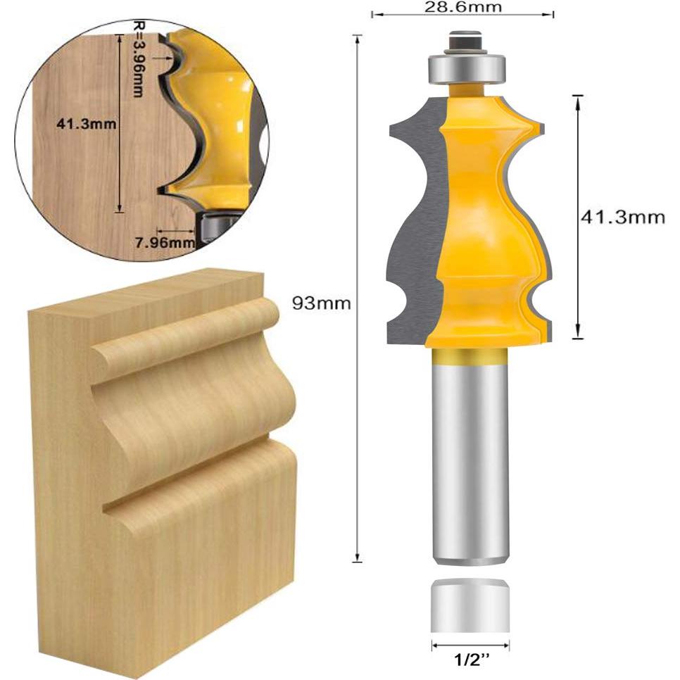 Juego de 10 Brocas para Router OLETBE 12.7mm Carburo