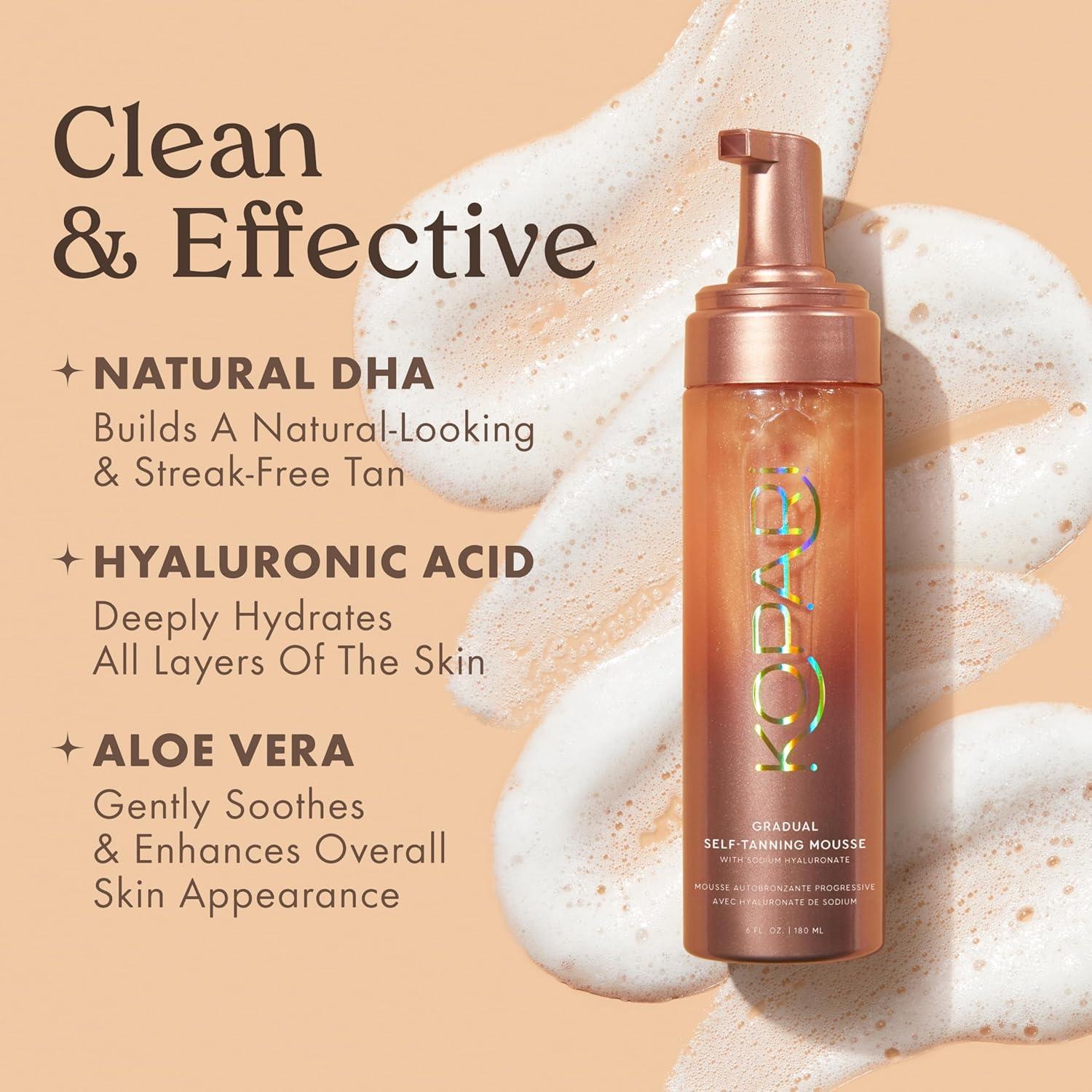 Mousse Autobronceador Kopari 170g con Ácido Hialurónico