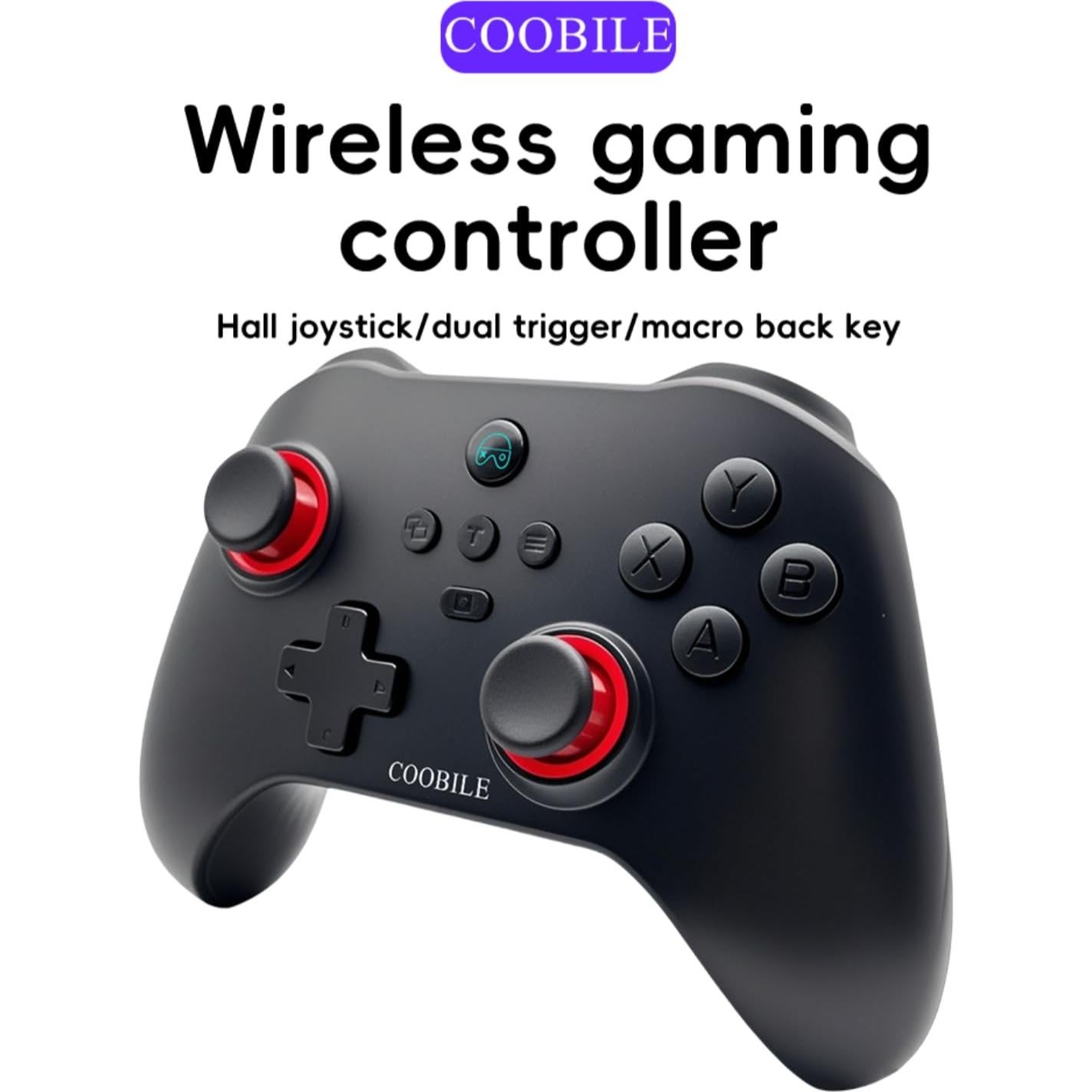 Controlador Inalámbrico COOBILE Gamepad Bluetooth Negro