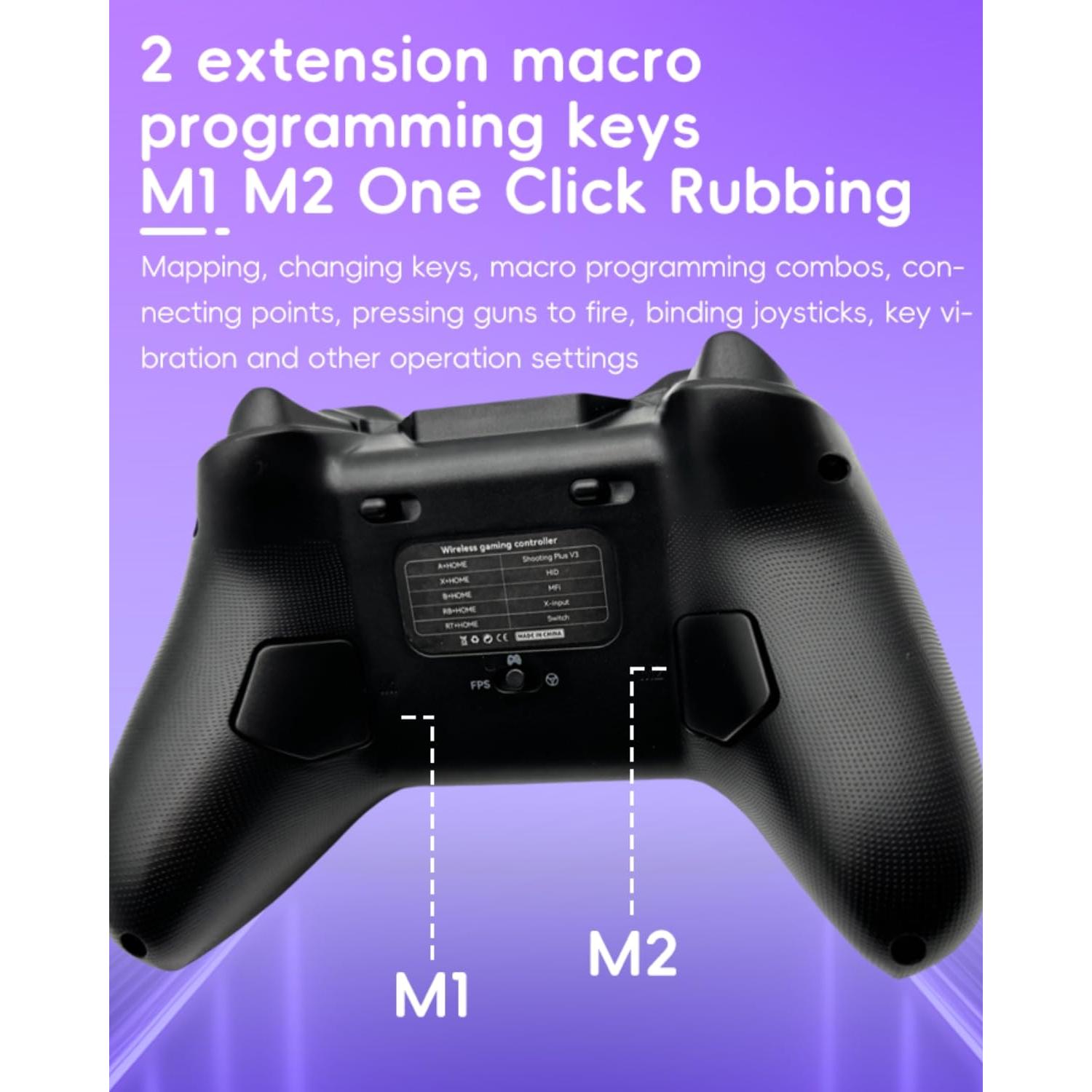 Controlador Inalámbrico COOBILE Gamepad Bluetooth Negro