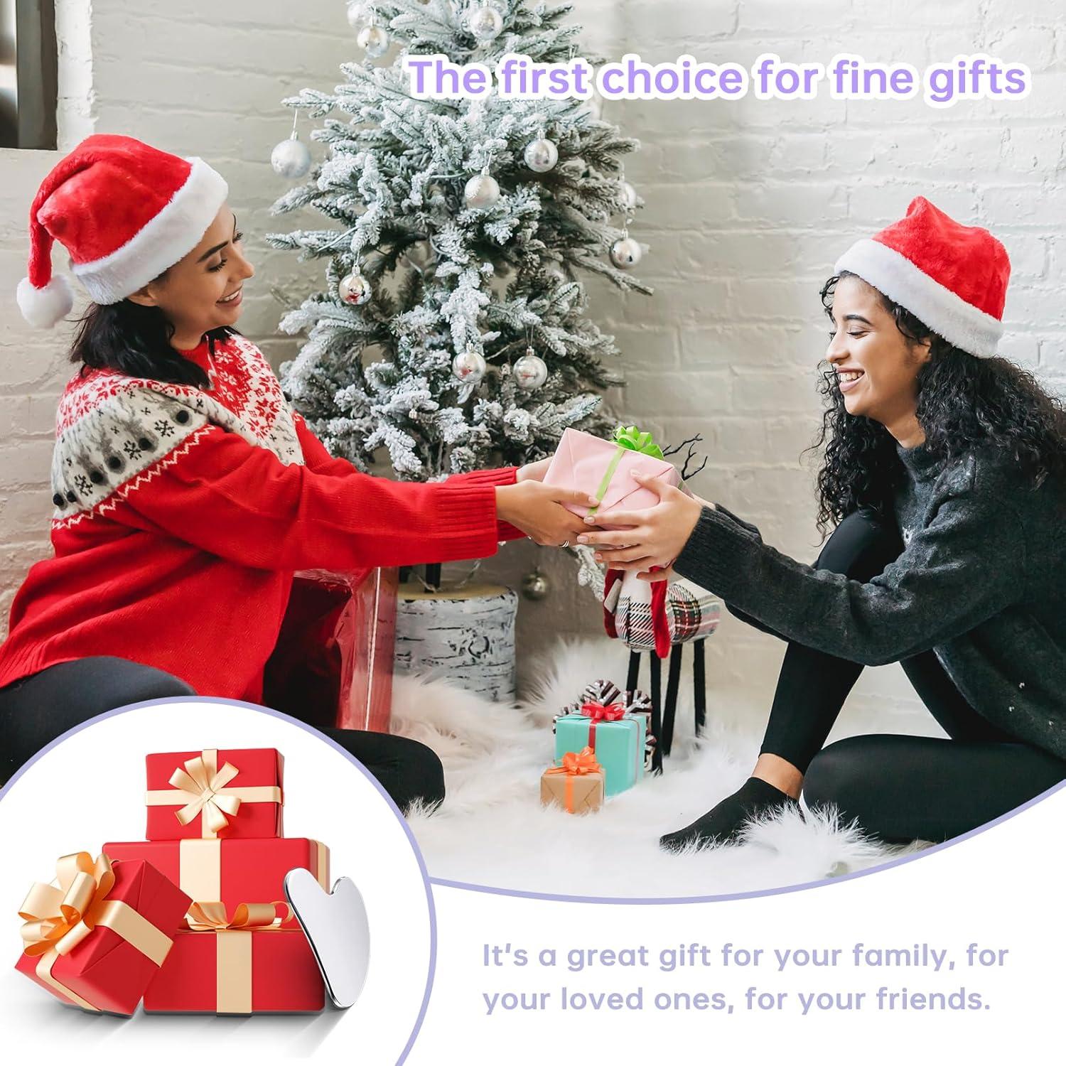 Gua Sha de Acero Inoxidable CUTELIILI - Masaje Facial y Corporal