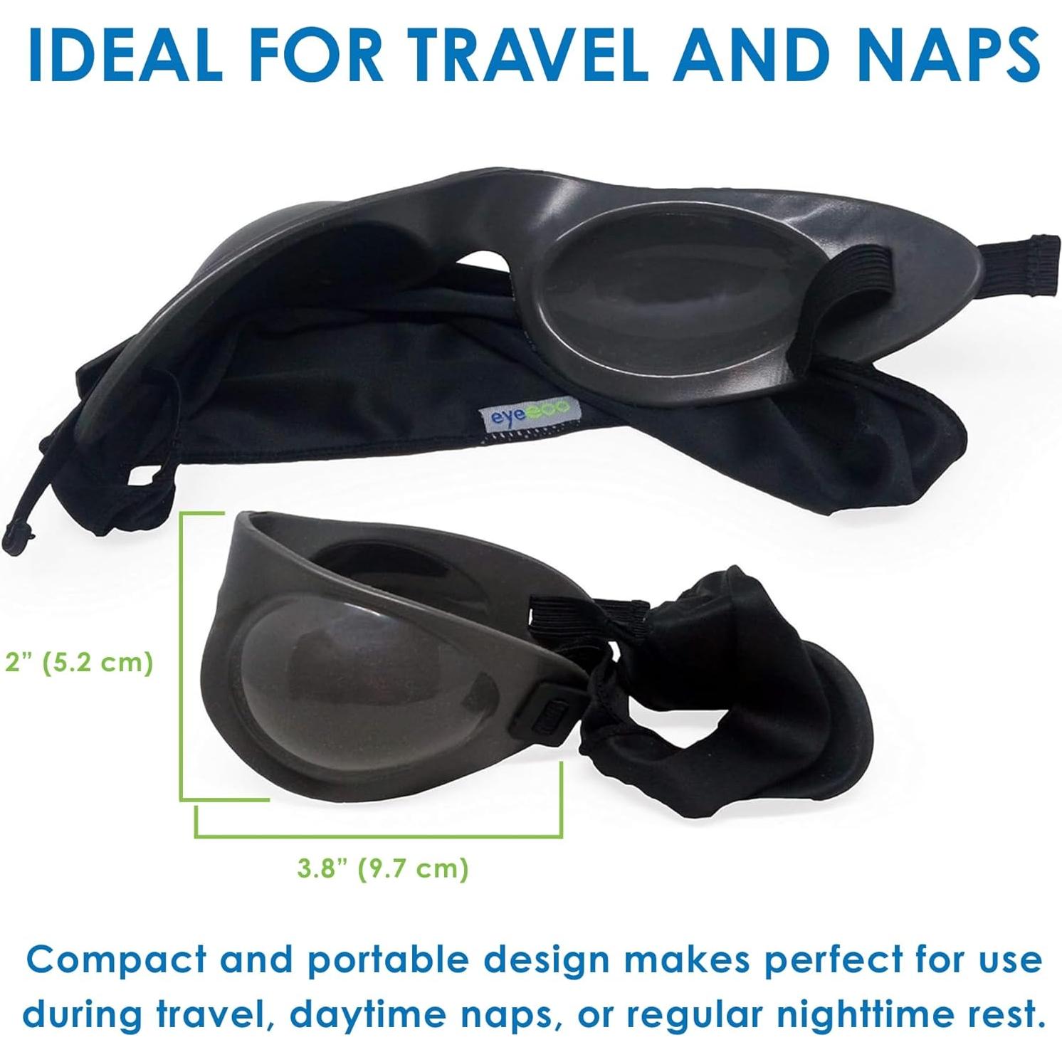 Máscara de Sueño Eyeseals 4.0 - Carbón - Hipoalergénica para Ojos Secos