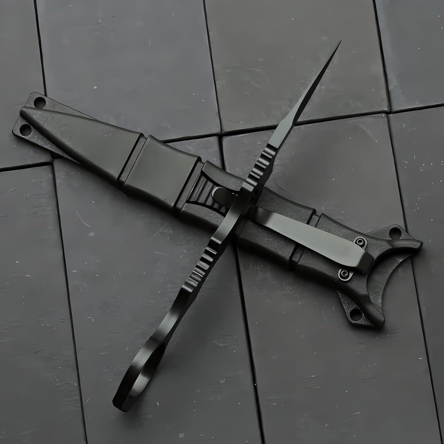 Cuchillo Fijo Portátil PAVCEING 170mm Acero Inoxidable 440C