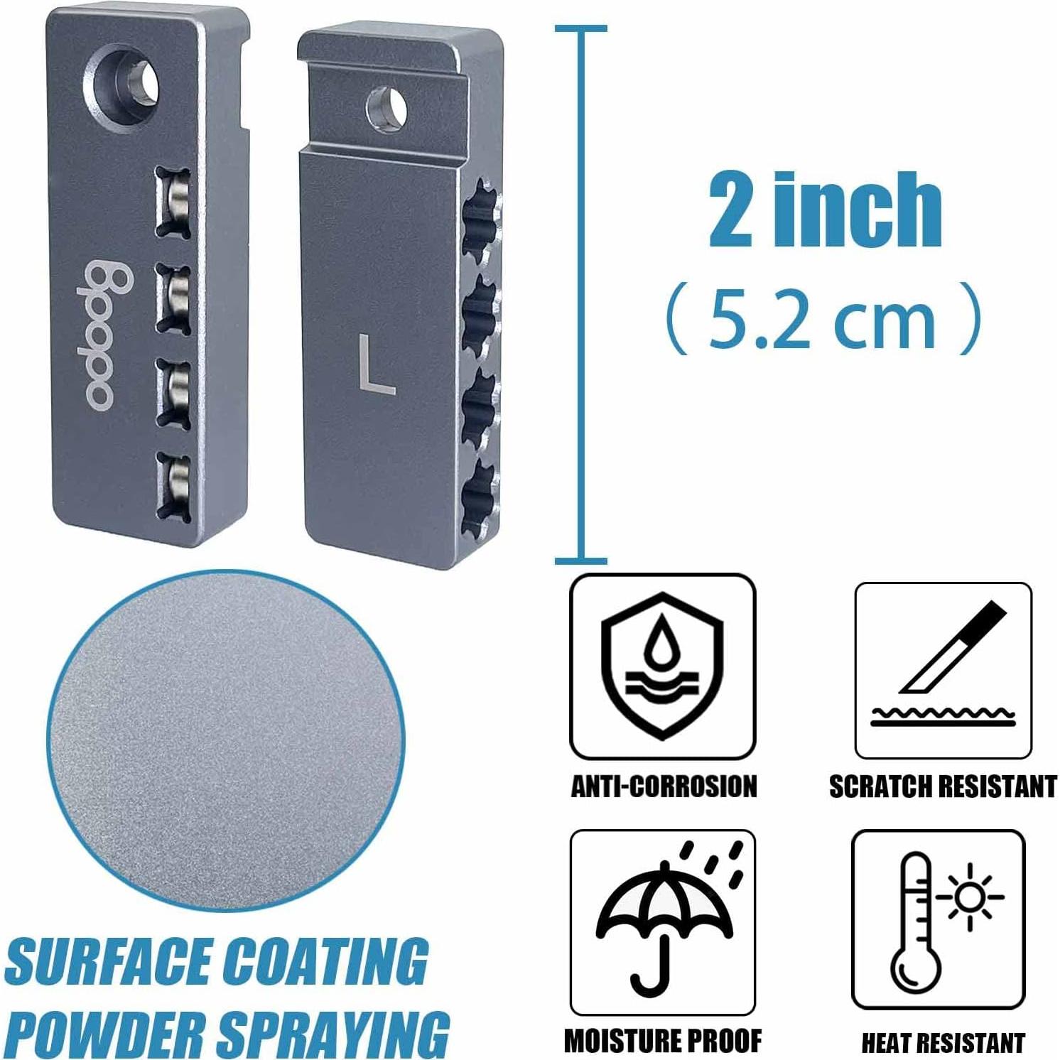 Soporte Magnético de Bits Hexagonales BPOPO para Taladro 1 Unidad