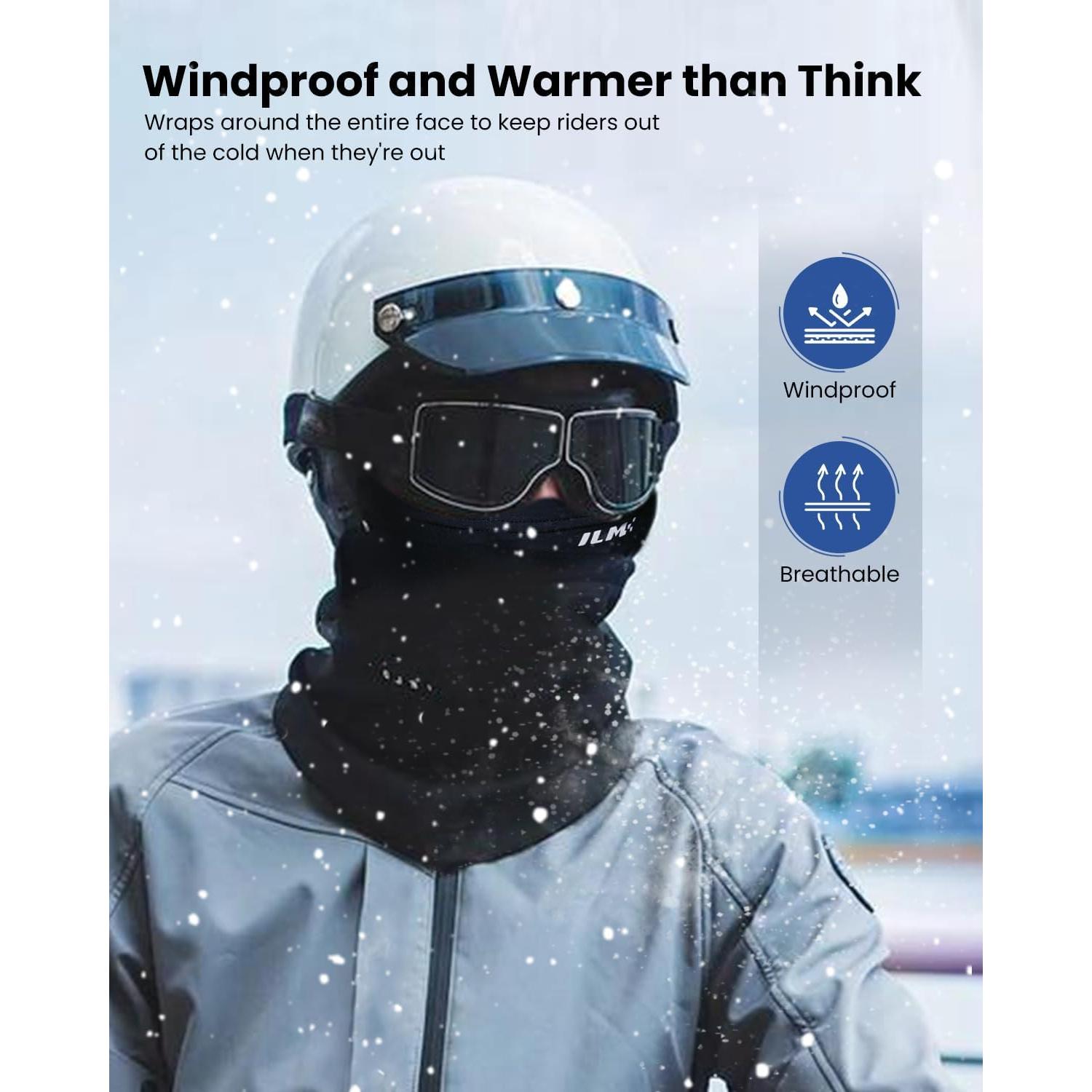 Máscara Facial Balaclava ILM FM01 para Motocicleta Negra