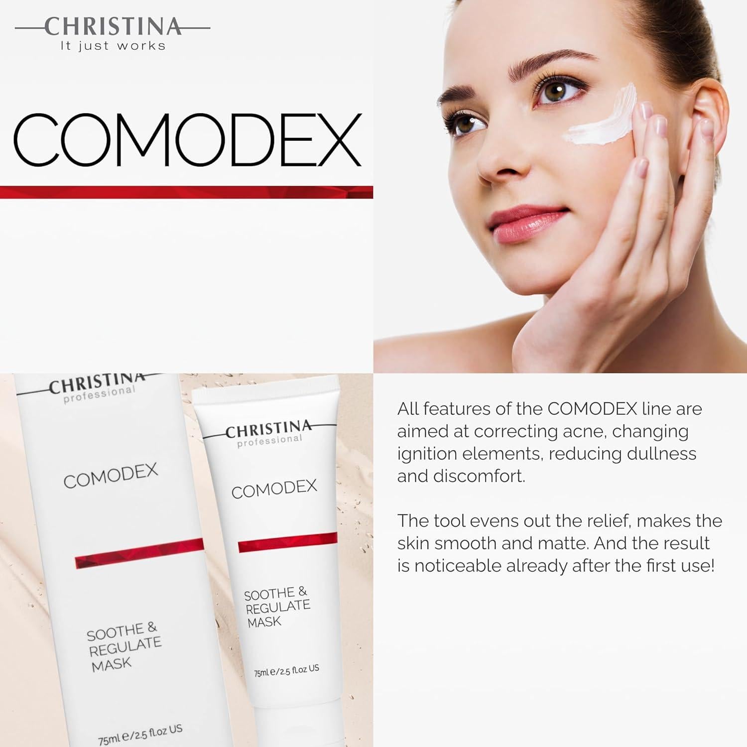 Mascarilla Facial Christina Comodex 75ml para Piel Grasa