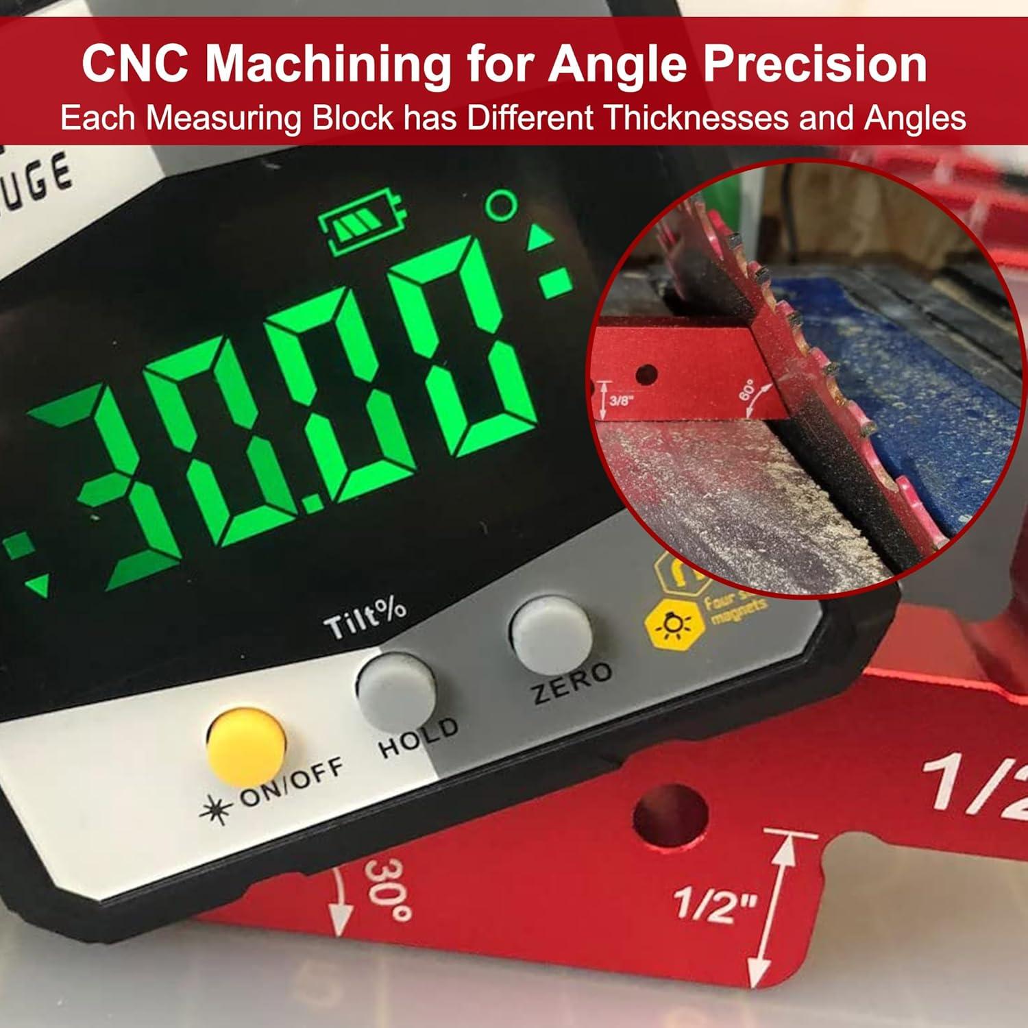 Bloques de Configuración de Carpintería Yqwwda 7 Pcs Aluminio