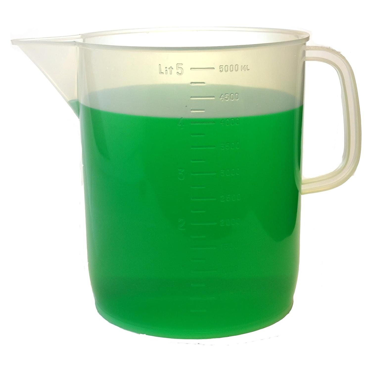 Jarra Medidora EISCO 5000ml Plástico Resistente Químicos