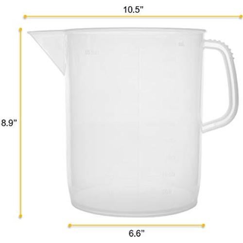 Jarra Medidora EISCO 5000ml Plástico Resistente Químicos