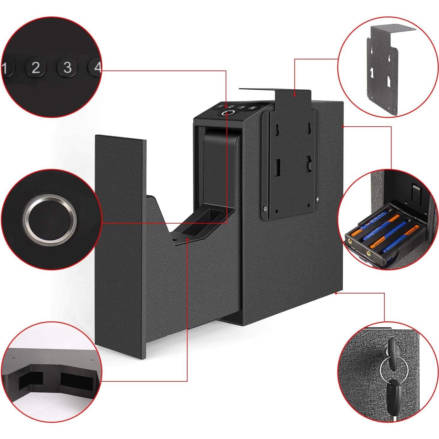 Caja Fuerte Biometrica LANGGER V para Pistola - 5.67 kg