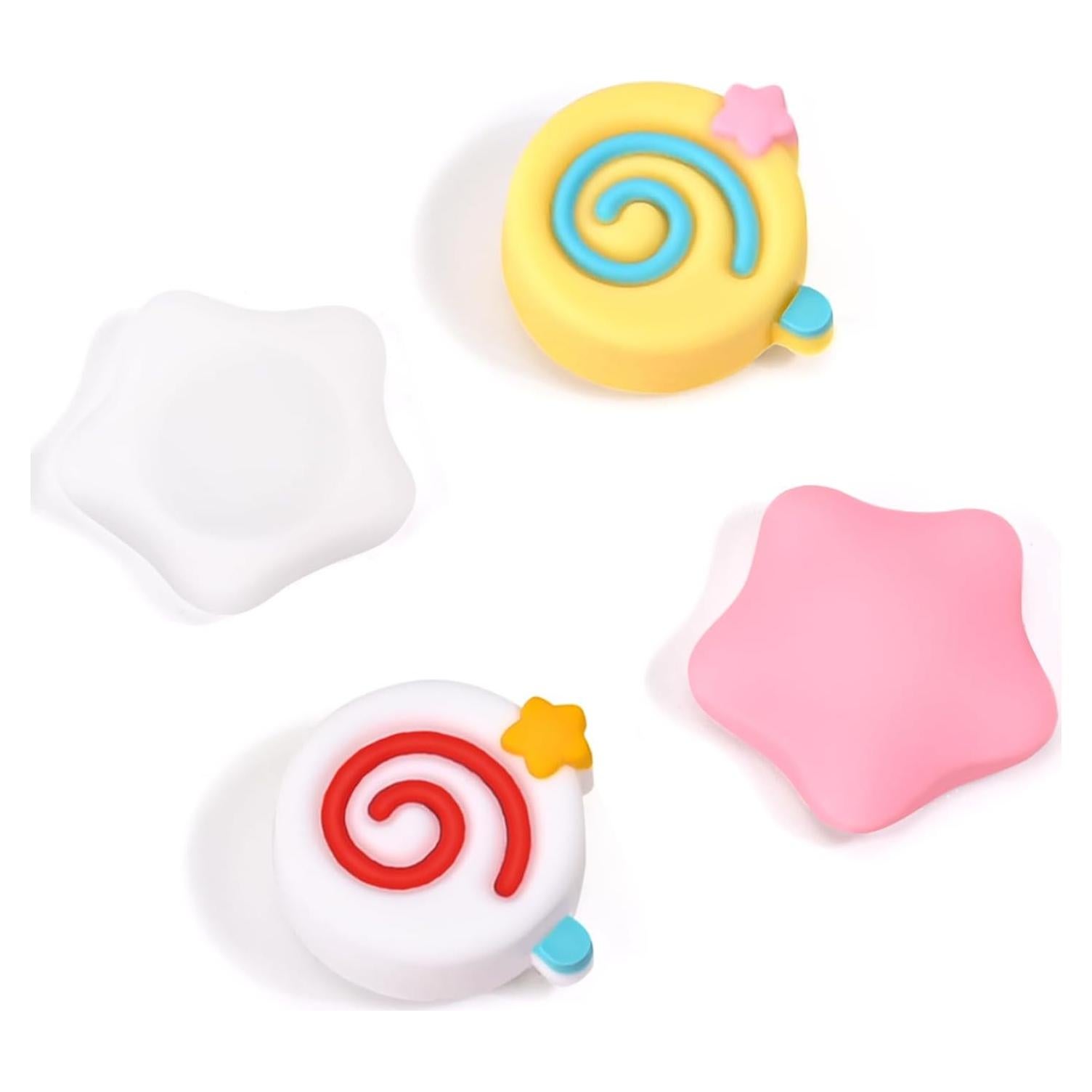 Tapas de Agarre DLseego para Switch/Switch Lite/Switch OLED - 4PCS Antideslizantes