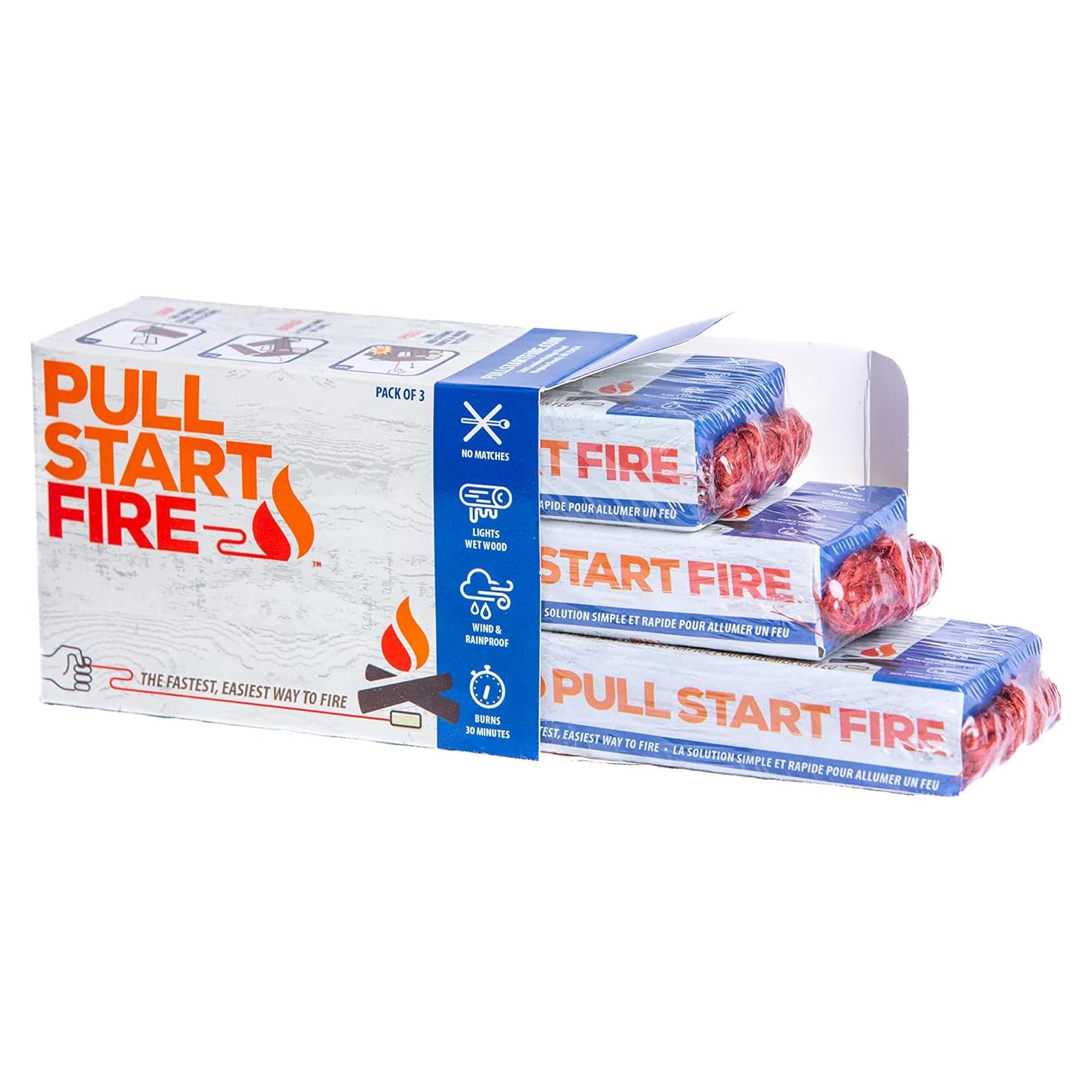 Encendedor Pull Start Fire | Paquete de 3 | Rápido y Seguro