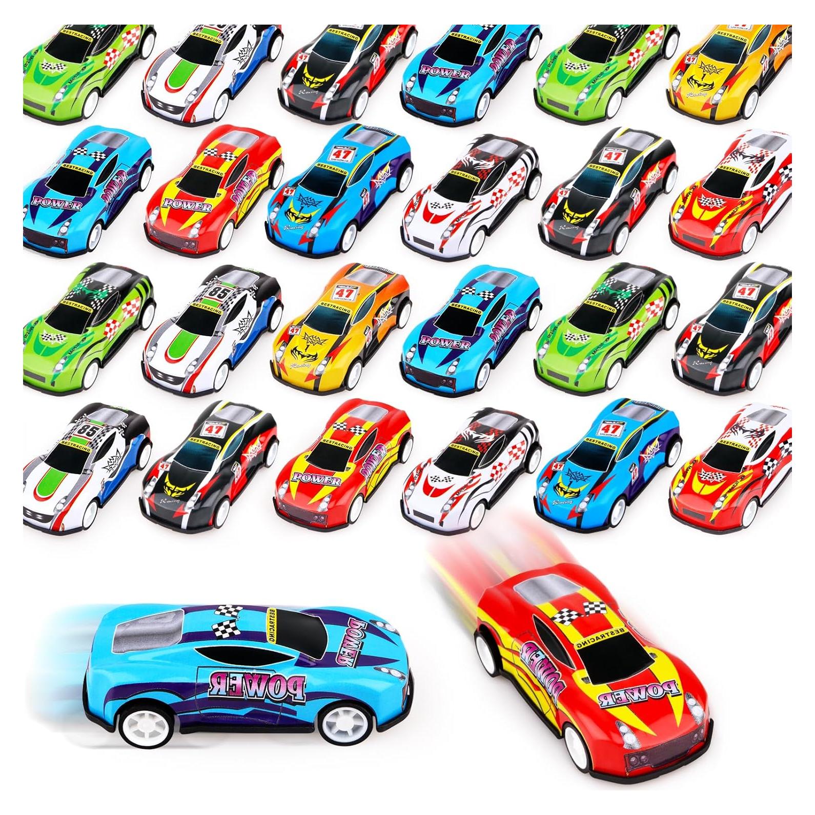 28 Coches de Retroceso Adecortalk para Niños 3-8 Años