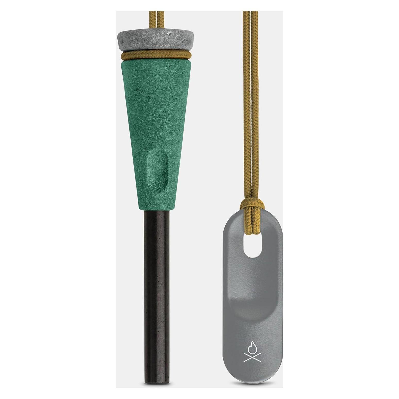 Encendedor Ferro Rod PRO Überleben - 15,000 golpes, mango madera