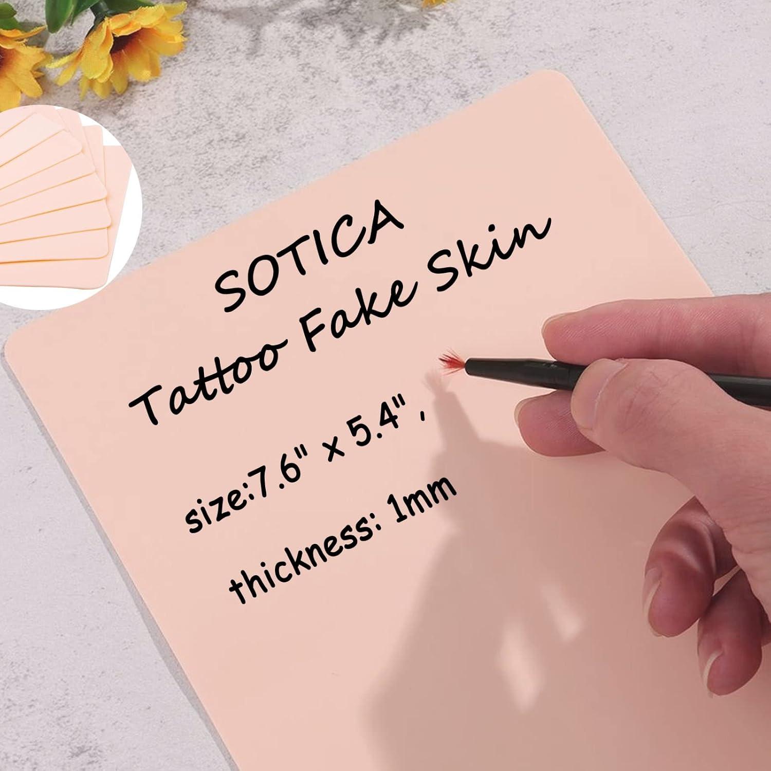 Piel de Práctica para Tatuaje SOTICA 5 Piezas 19.3x13.7cm