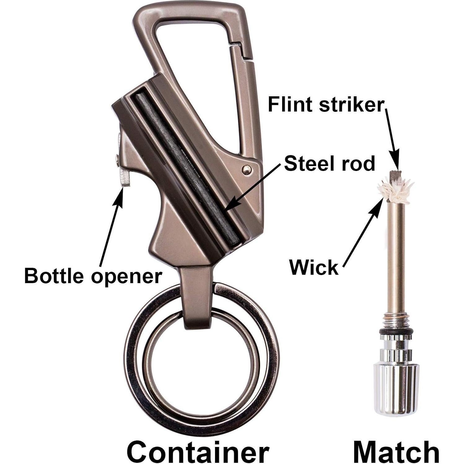 Encendedor Permanente SURVIVE Abrebotellas Mini 6.68cm