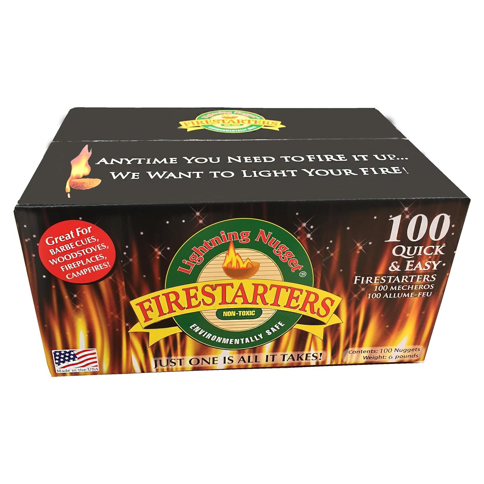 Encendedor Lightning Nuggets 100 Contenido Madera Pino