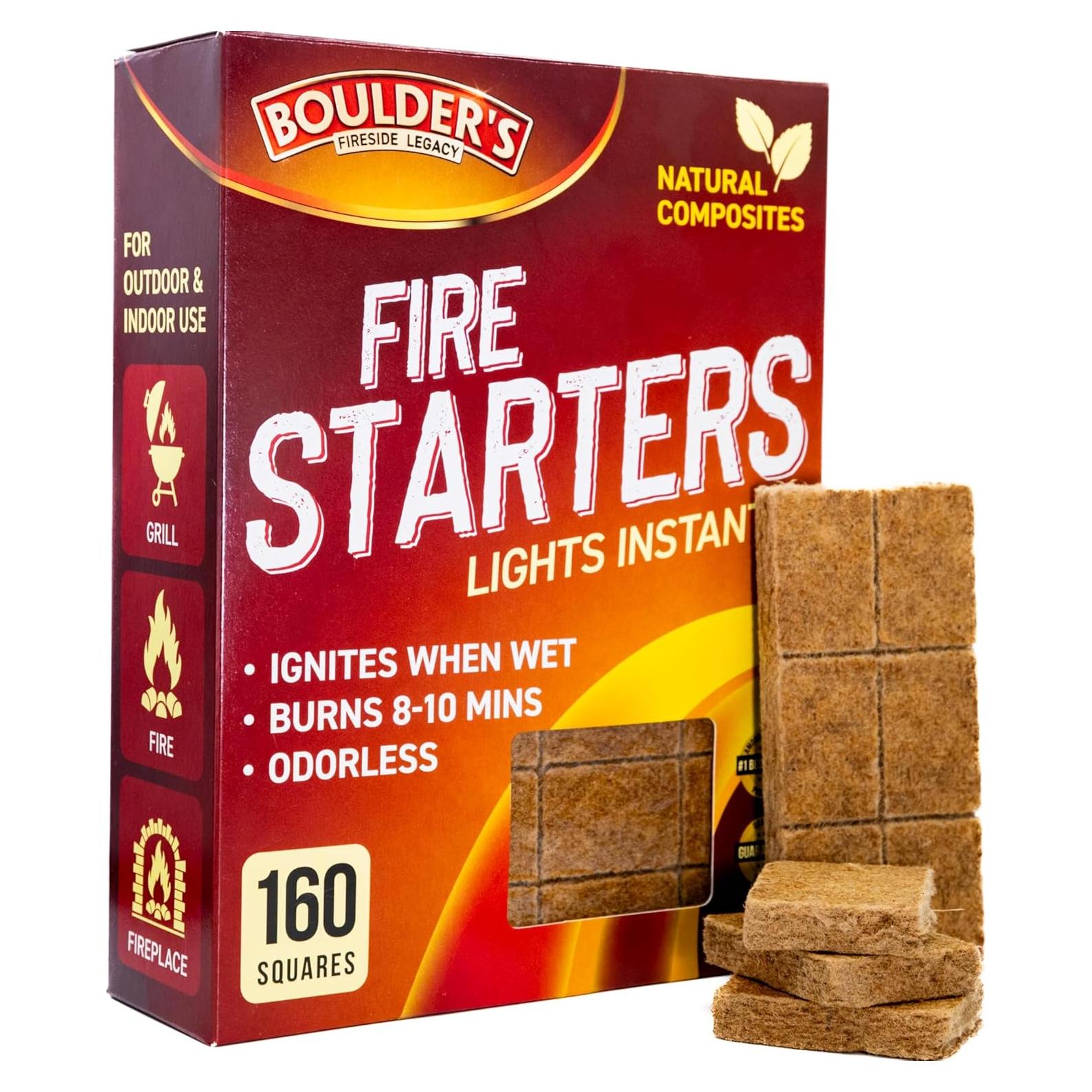 Cubos de Encendido de Fuego 160 pcs - Inodoros y Resistentes