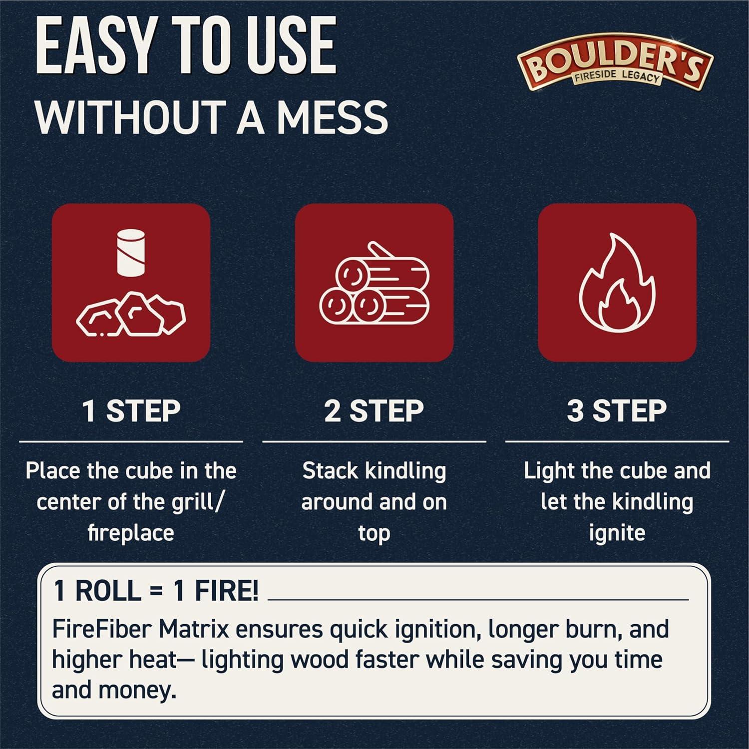 Cubos de Encendido de Fuego 160 pcs - Inodoros y Resistentes