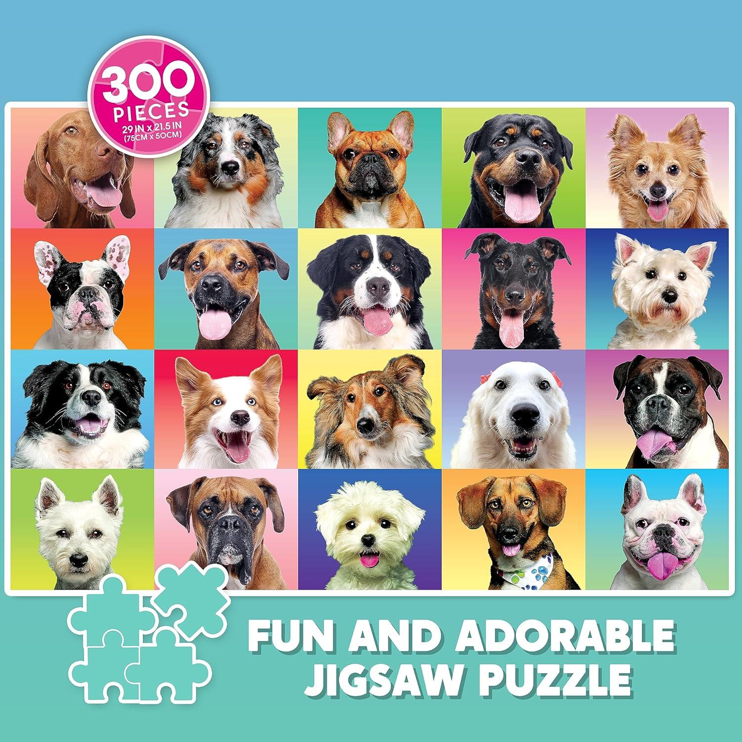 Rompecabezas de Perros Joyin 300 Piezas 73.66x53.34 cm