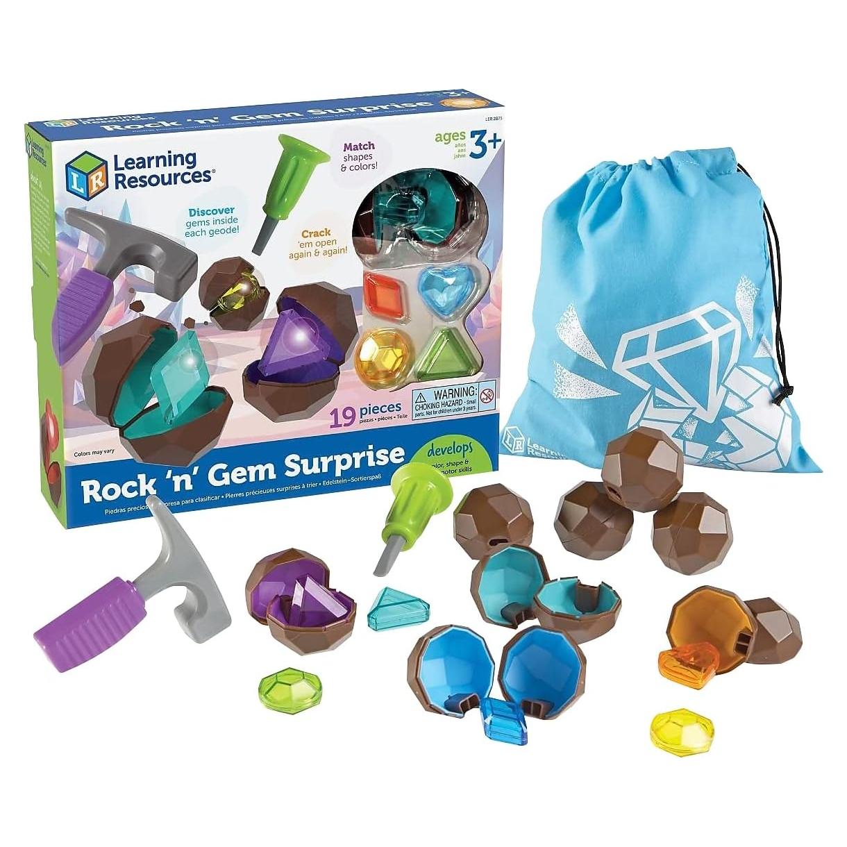 Juego de Rocas y Gemas Learning Resources 19 Piezas 3+