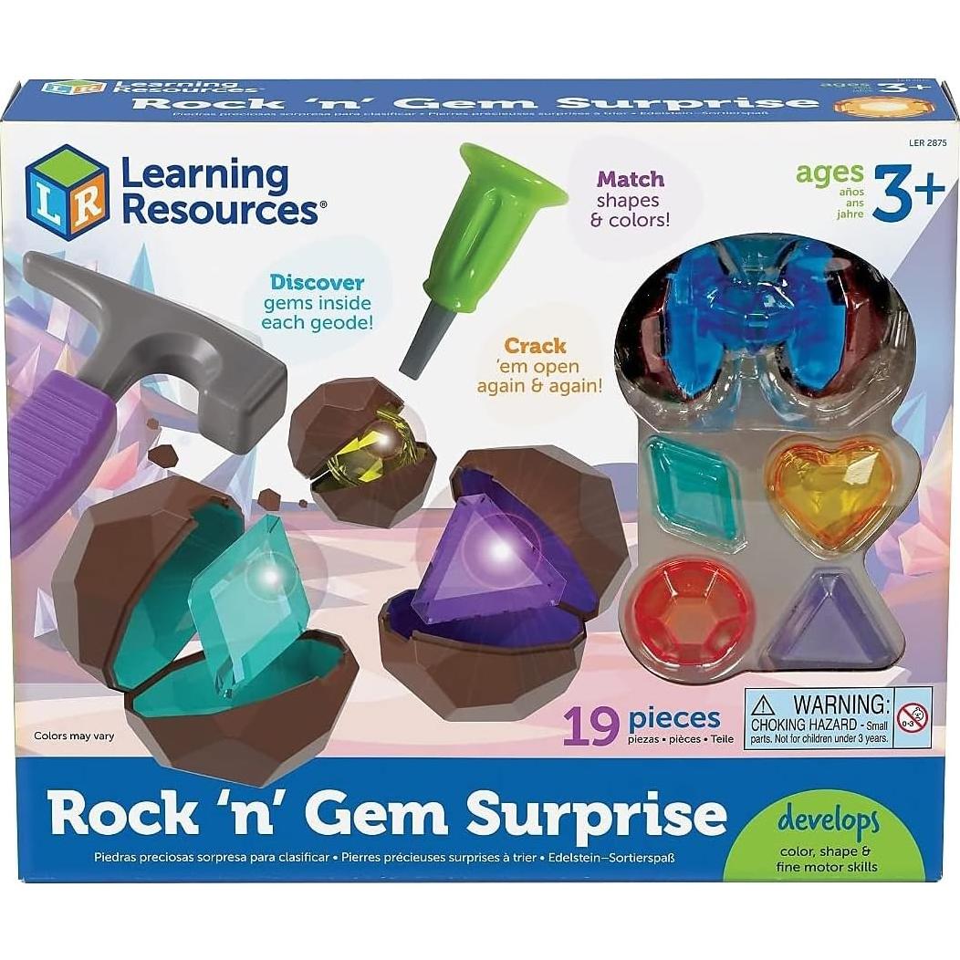 Juego de Rocas y Gemas Learning Resources 19 Piezas 3+