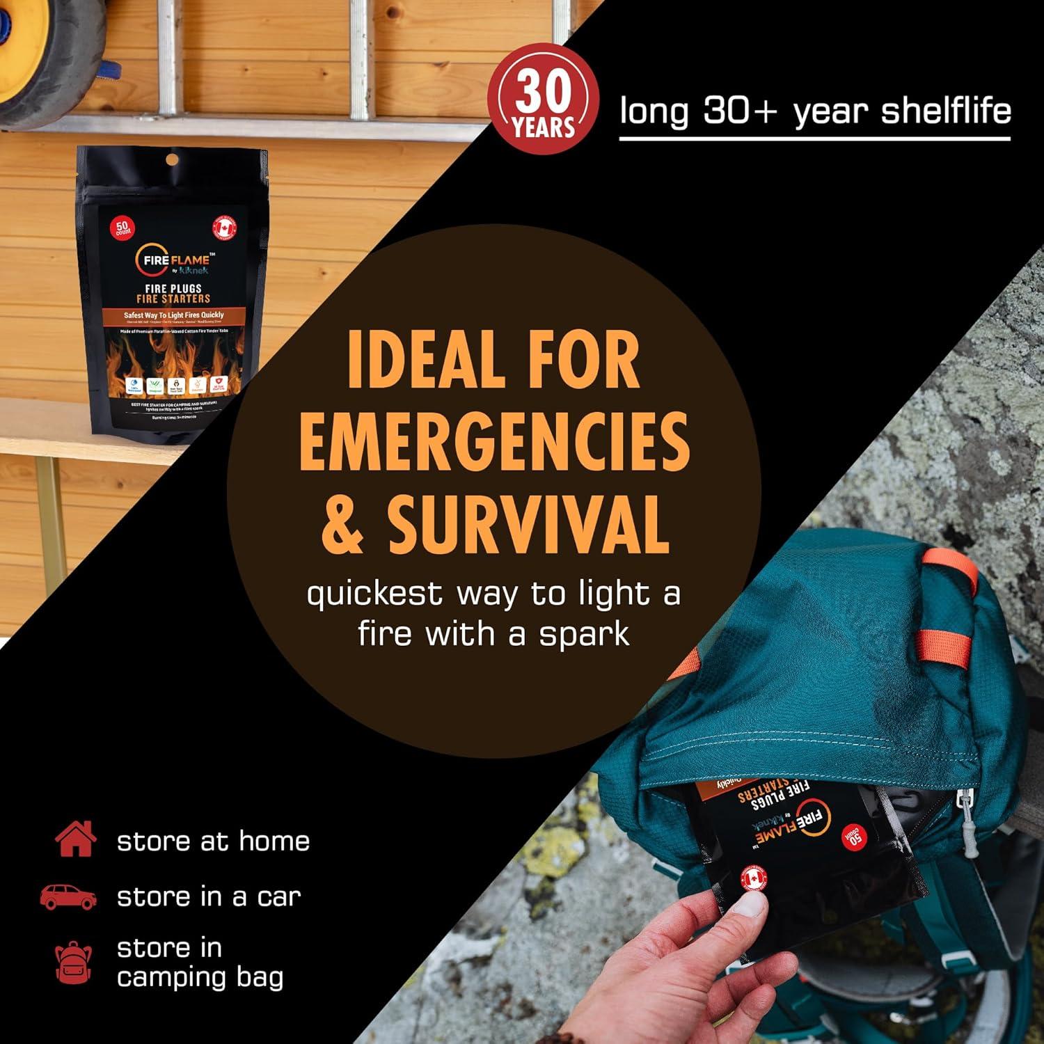 Tapones de Fuego Fireflame - 50 Tapones Impermeables