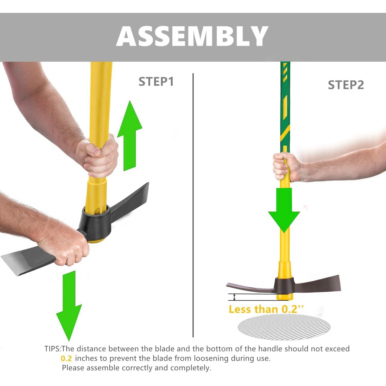 Cutter Mattock Gloriousamc 91 cm Alta Resistencia Amarillo