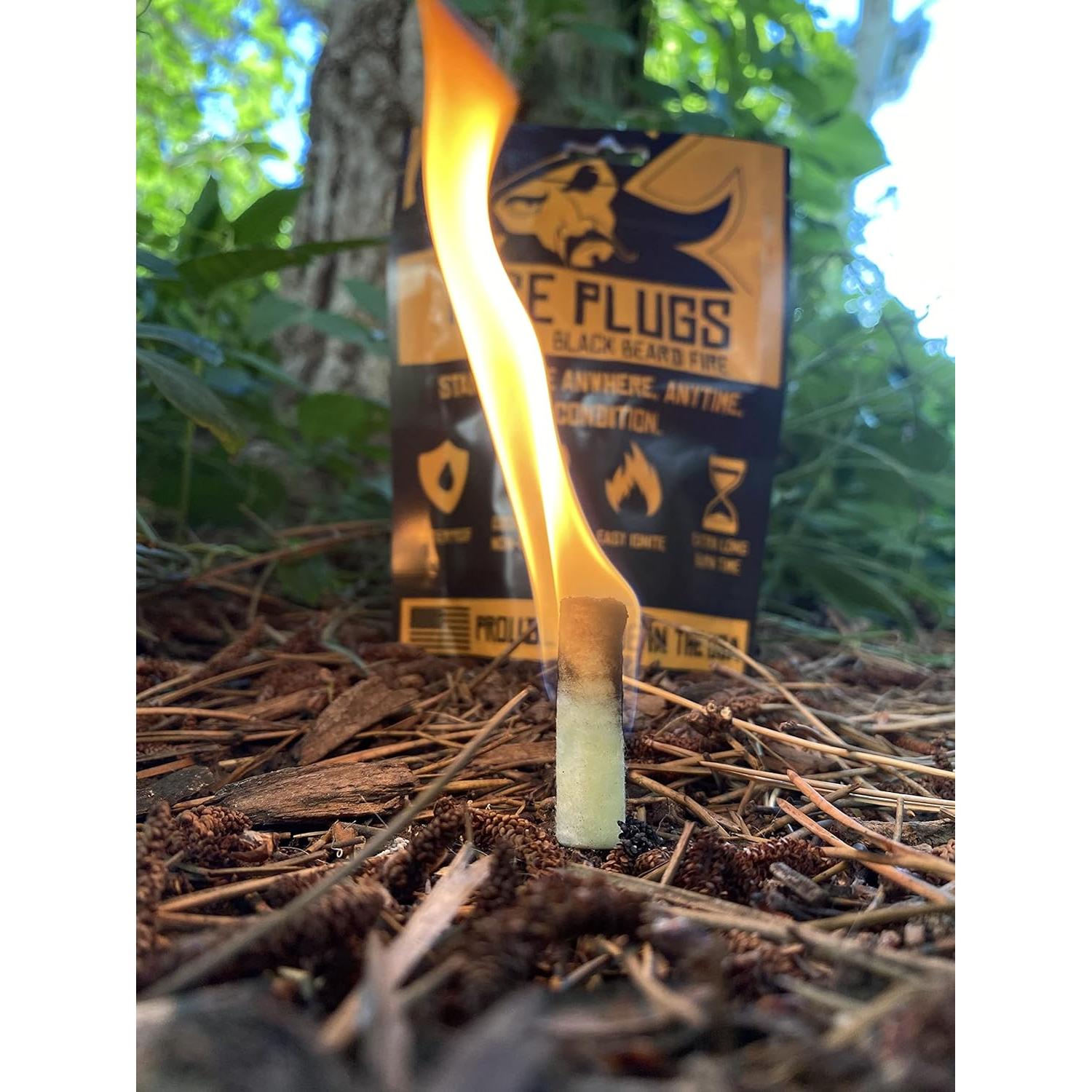 Tapones de Fuego Black Beard (50 Unidades) | Encendedor Resistente