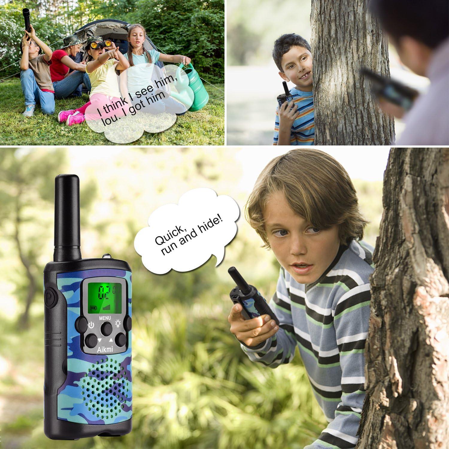 Walkie Talkies Aikmi Camuflaje Azul 22 Canales 4,83 km