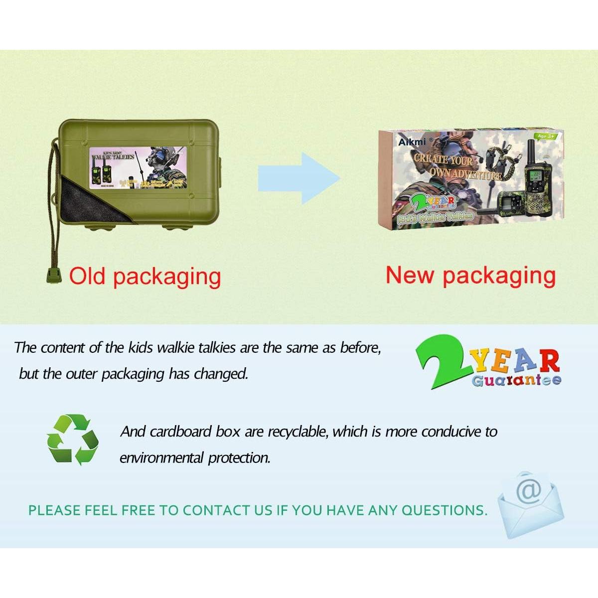 Walkie Talkies Aikmi Camuflaje Azul 22 Canales 4,83 km