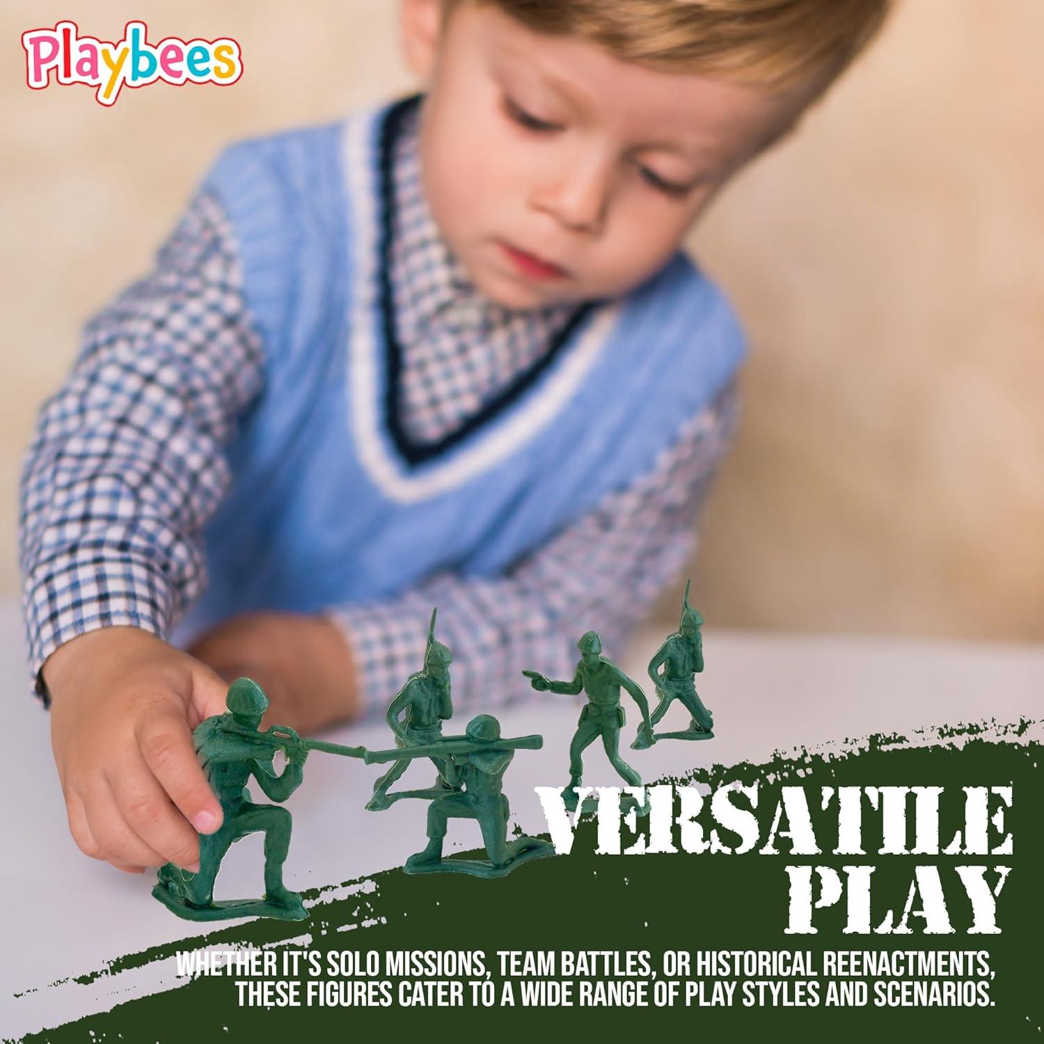 144 Soldados de Juguete Better Basics Figuras Militares 3,81 cm