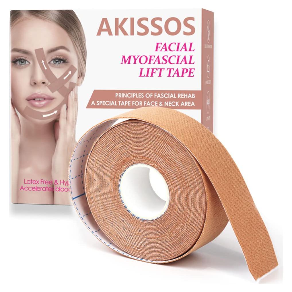 Cinta de Elevación Facial Akissos 2.5cm x 5m Antienvejecimiento