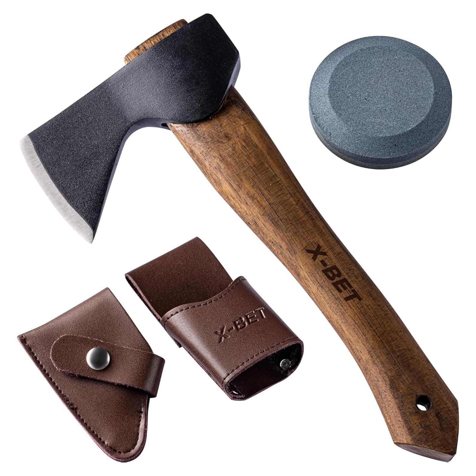 Hacha Forjada a Mano X-bet MAGNET 30.48 cm con Funda y Afilador