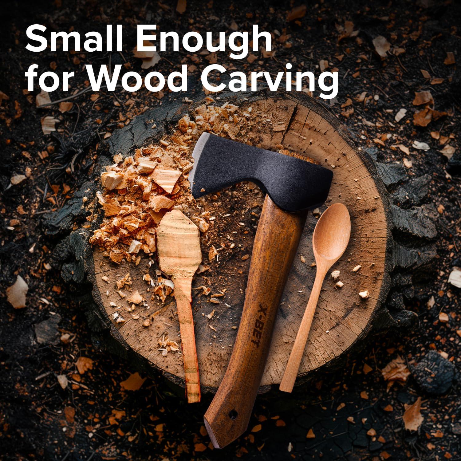 Hacha Forjada a Mano X-bet MAGNET 30.48 cm con Funda y Afilador