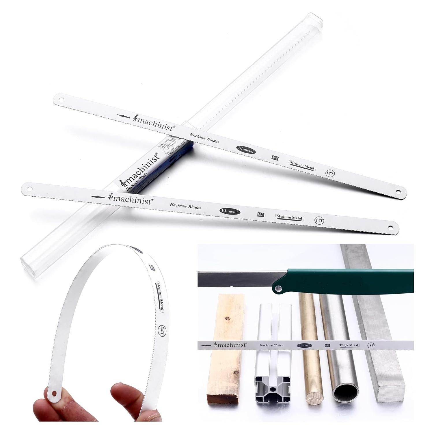 Hojas de Sierra de Arco Imachinist 10" Bi-Metal M2 18TPI 24TPI