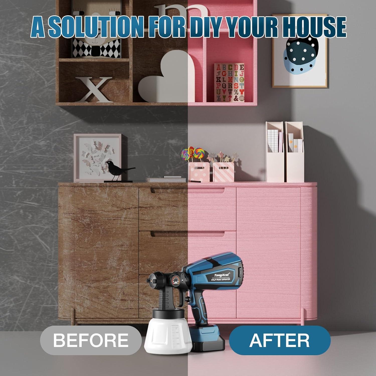 Pulverizador de Pintura Inalámbrico TengXcel 200W 1000ml