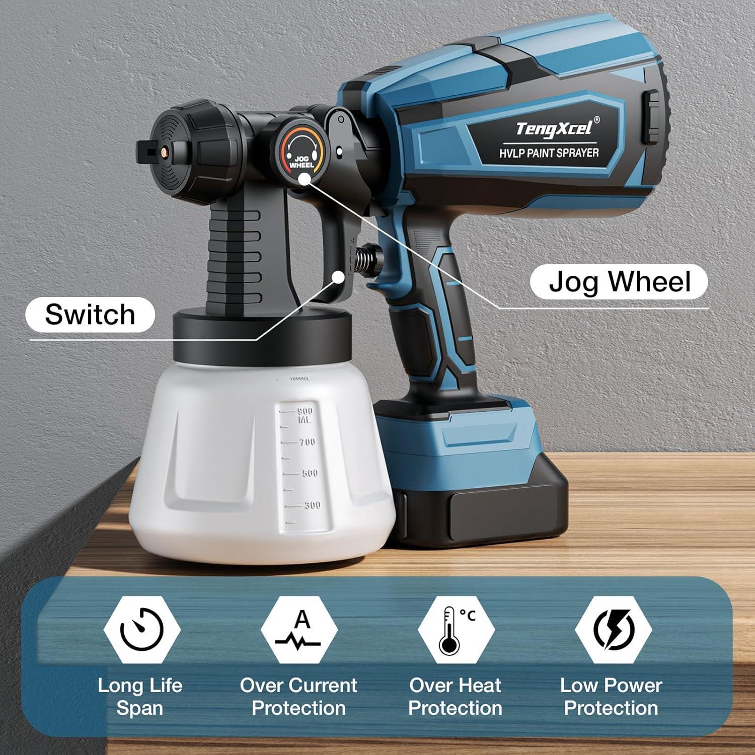 Pulverizador de Pintura Inalámbrico TengXcel 200W 1000ml