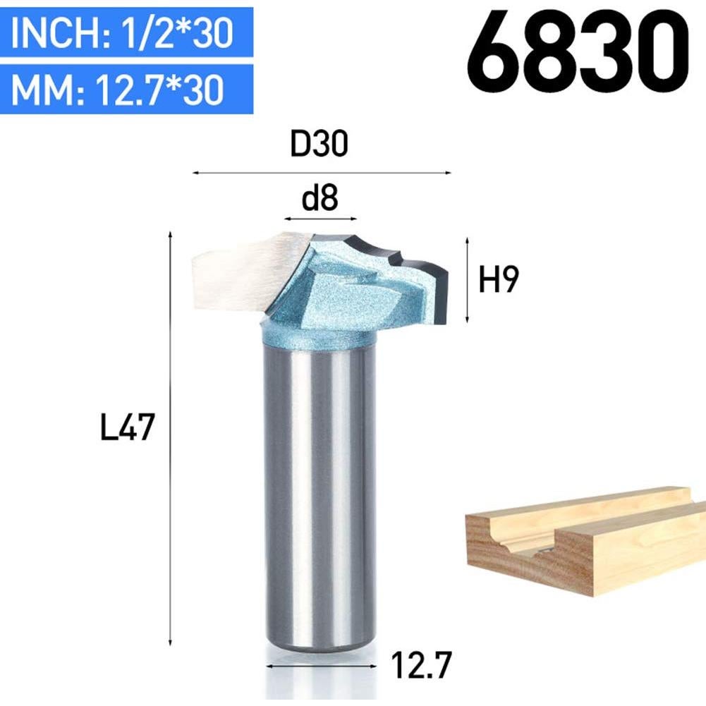 Brocas de Router 1/2" HUHAO para Carpintería - Acero Tungsteno