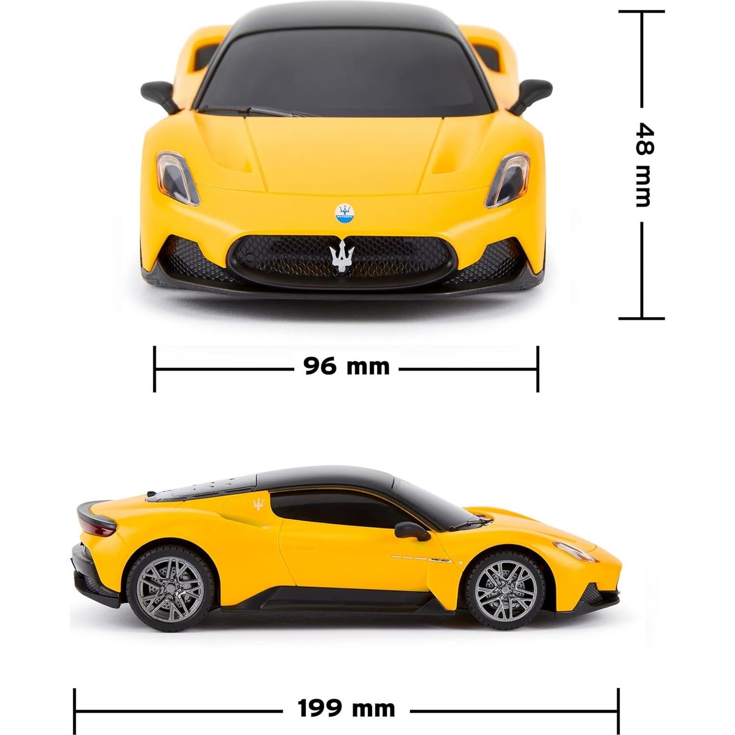 Coche de Juguete RC Maserati MC20 Escala 1:24 Amarillo