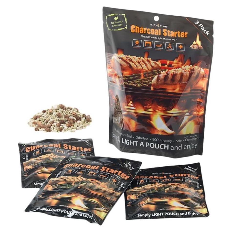 Insta-Fire 3 Paquetes Encendedores de Carbón Ecológicos