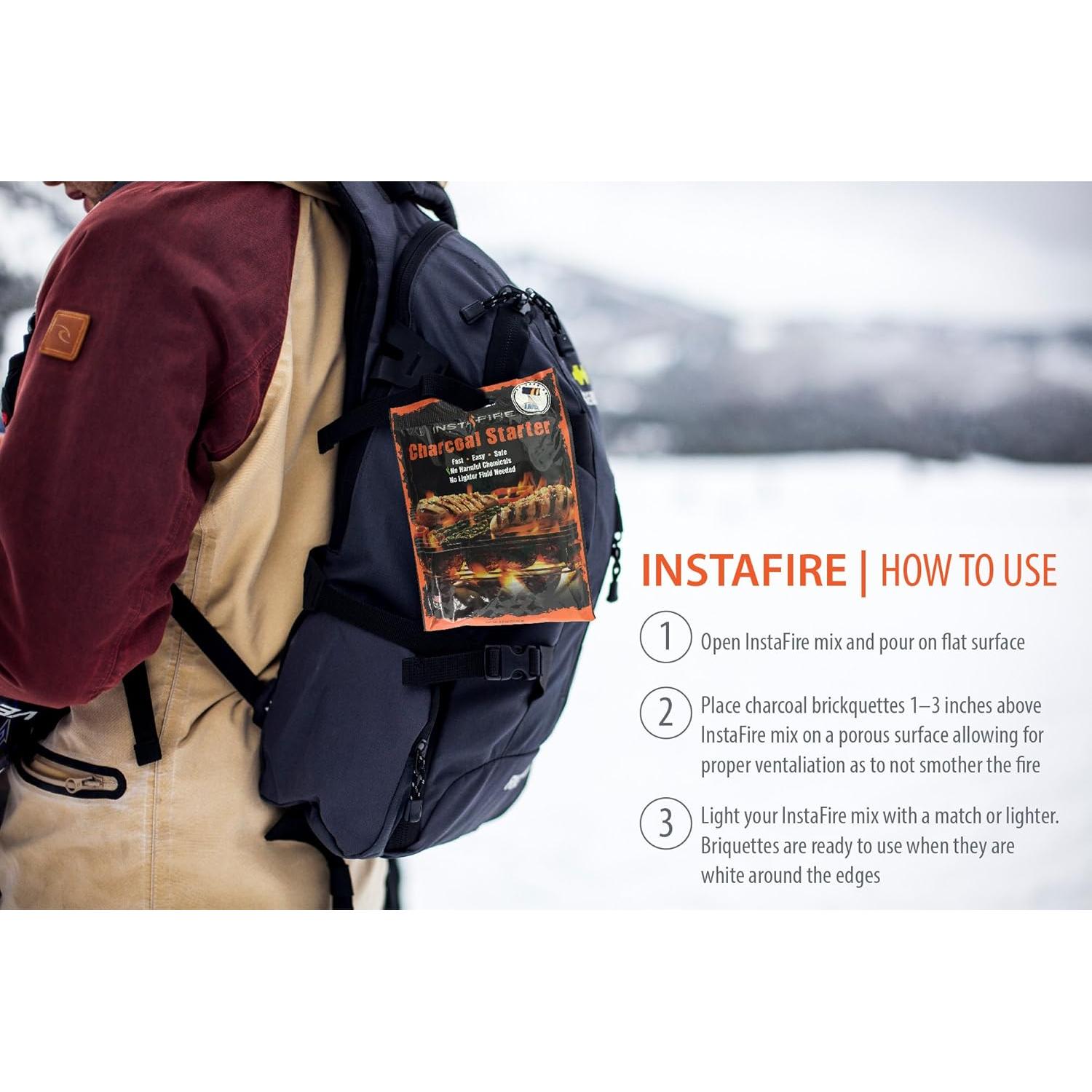 Insta-Fire 3 Paquetes Encendedores de Carbón Ecológicos