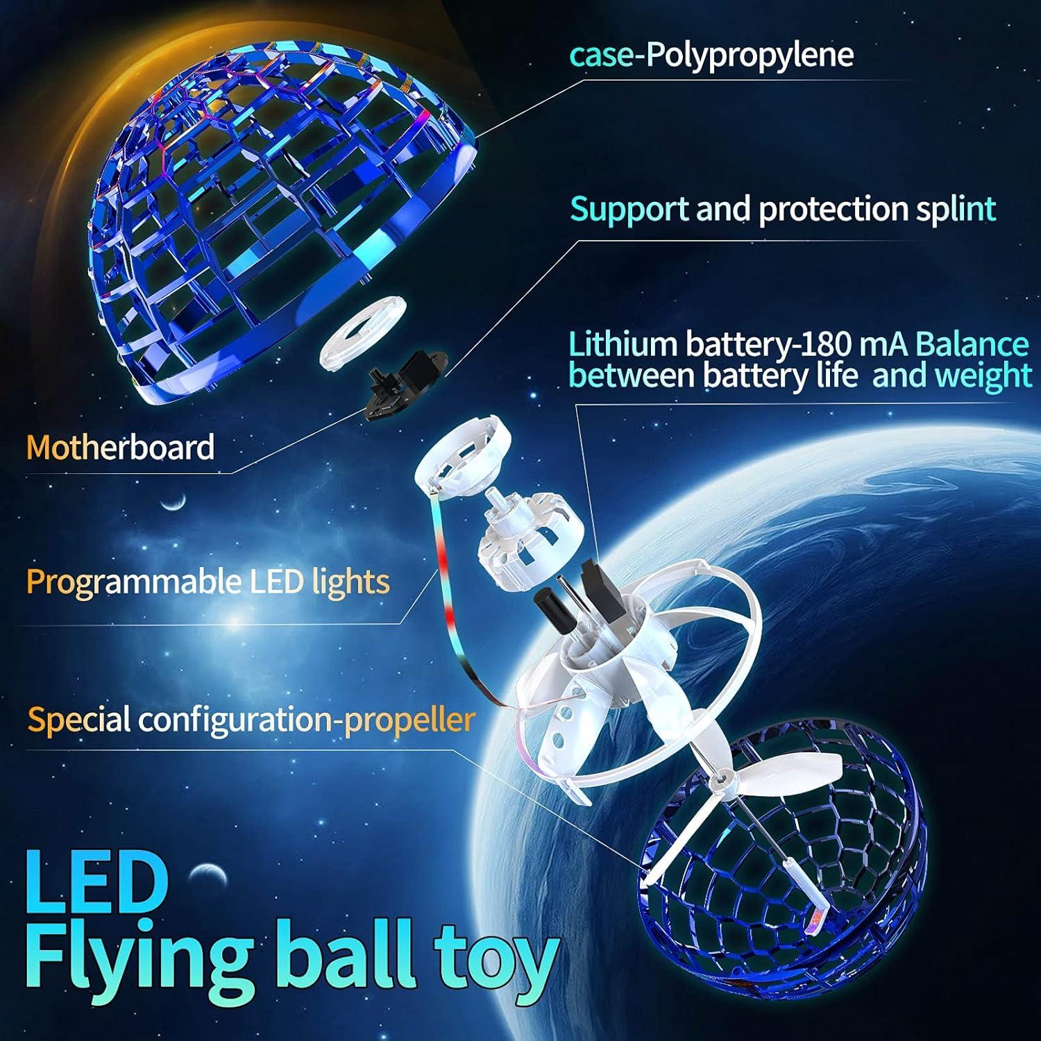 Bola Flotante Orbital ALKNOT 2024 LED Azul para Niños
