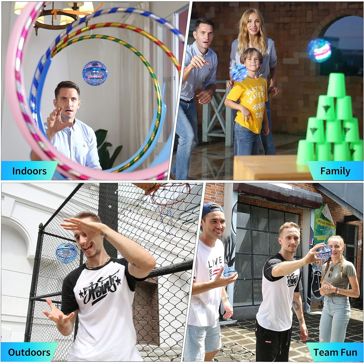 Bola Flotante Orbital ALKNOT 2024 LED Azul para Niños