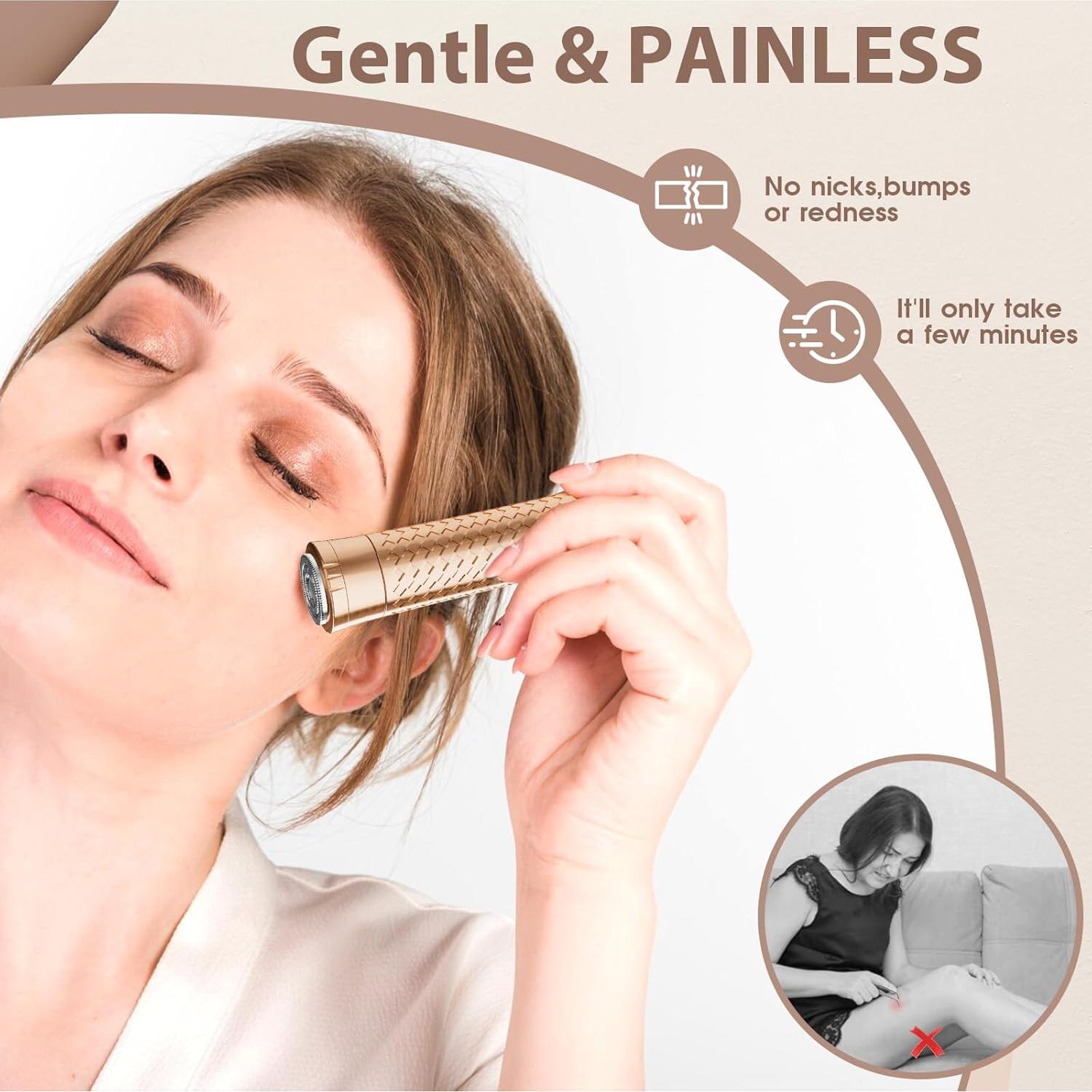 Afeitadora Eléctrica Indolora BLIBEE para Vello Facial Mujer